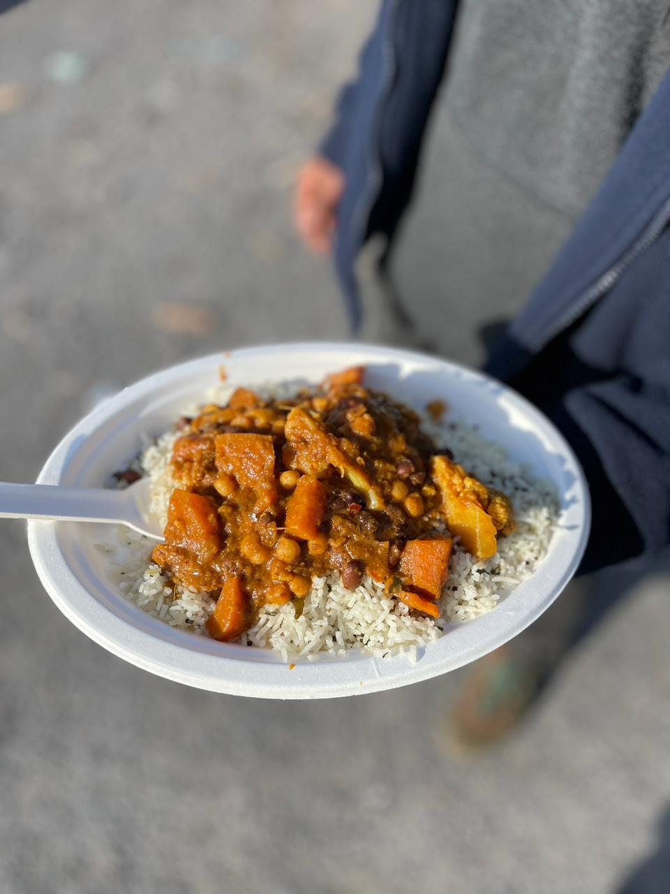 Refugee Community serves nutritious meals to displaced people living in Calais (PA/ Refugee Community Kitchen)