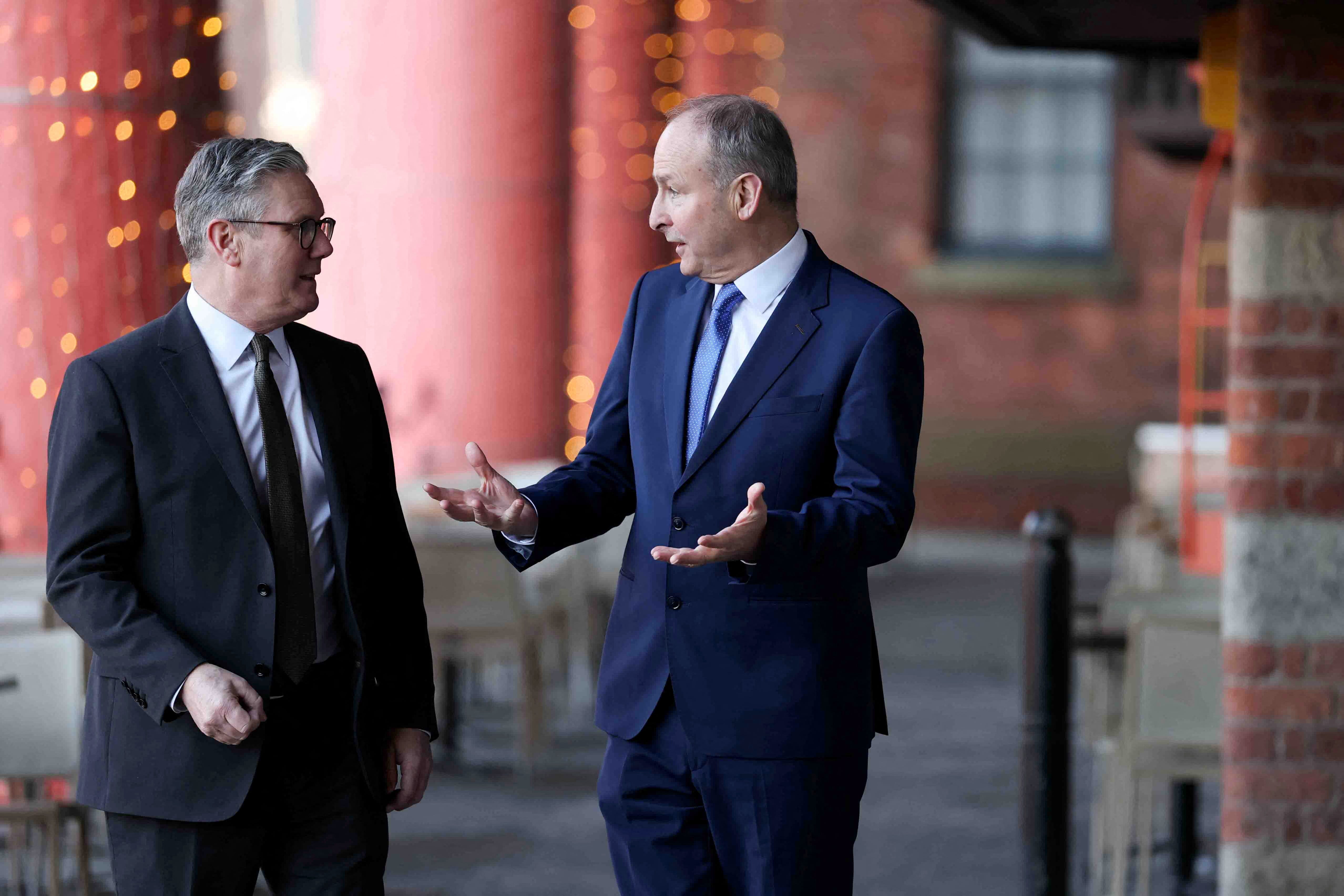 Prime Minister Sir Keir Starmer and Taoiseach Micheal Martin (Phil Noble/PA)