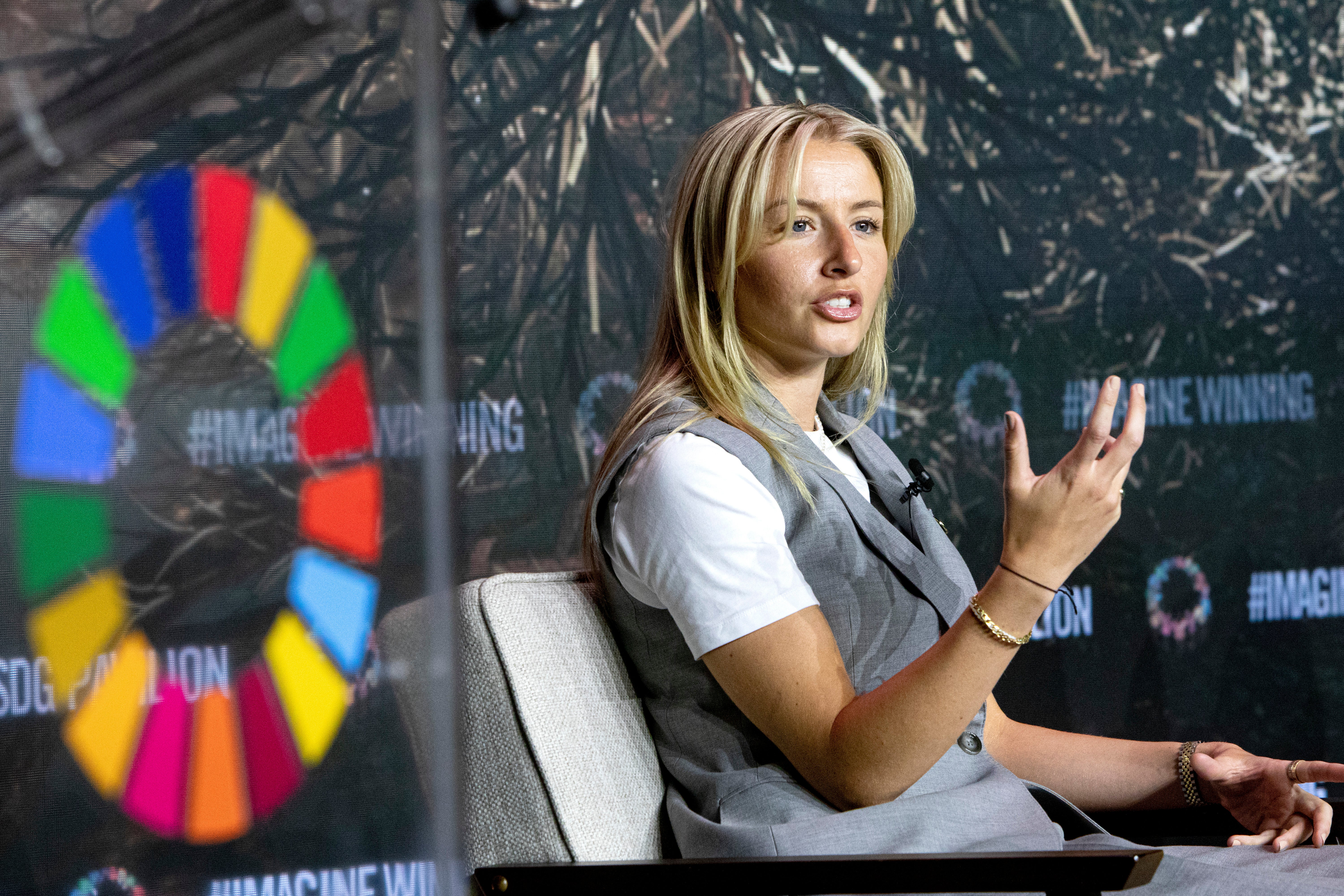 Williamson made history when she became the first women’s footballer to address the UN in 2023, calling for an end to gender stereotypes in her sport and equality for women and girls playing around the world
