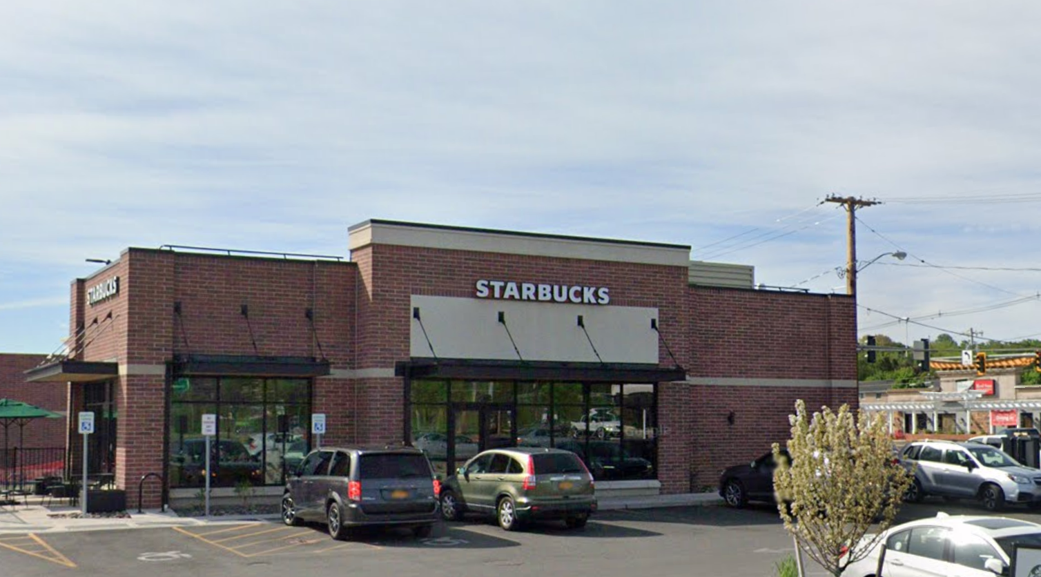 The Starbucks in Rochester, New York where Christopher Thevanesan worked, and from which he was fired