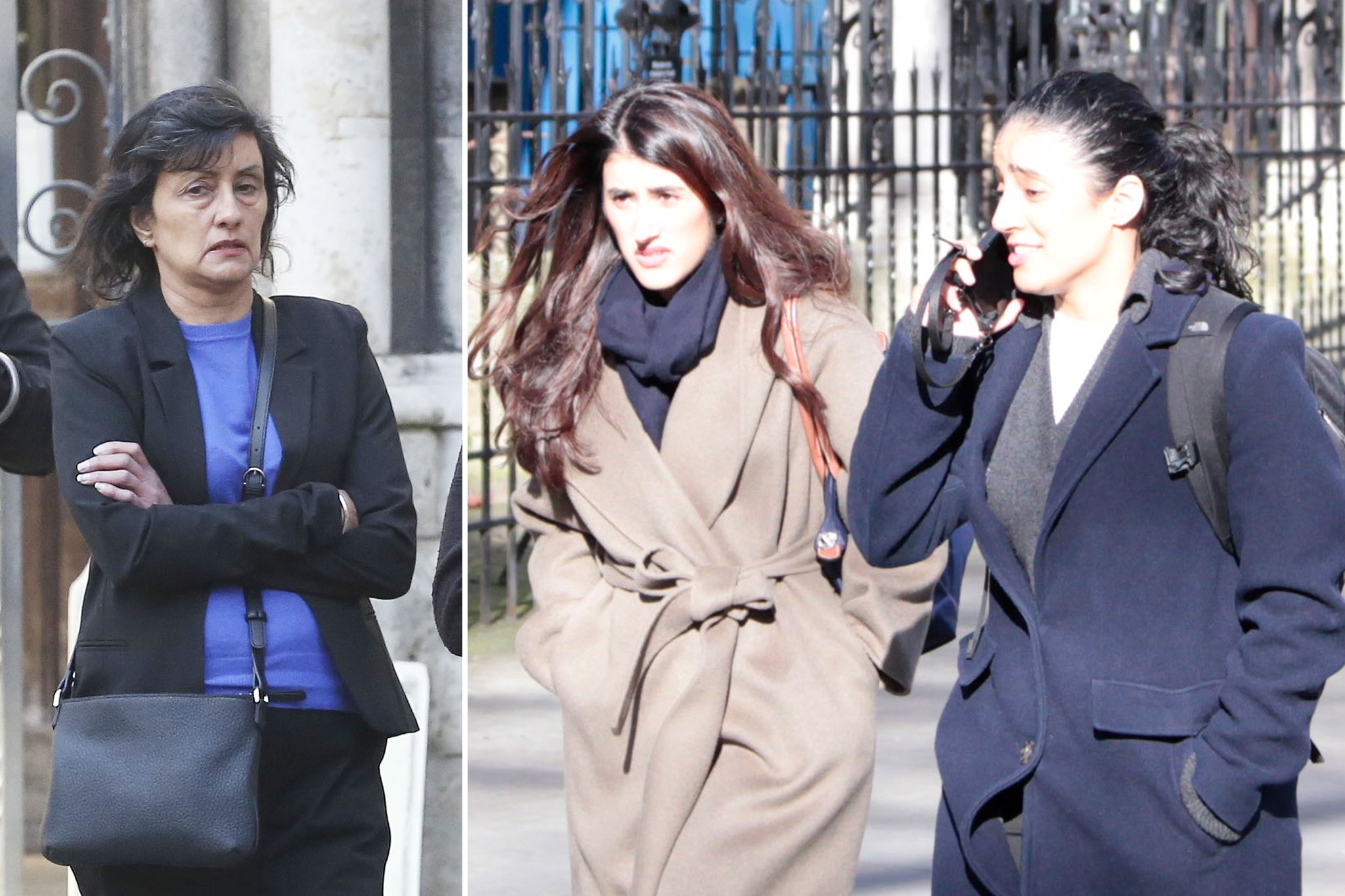 Camilla Bains, left, and her daughters Sharn and Sonia