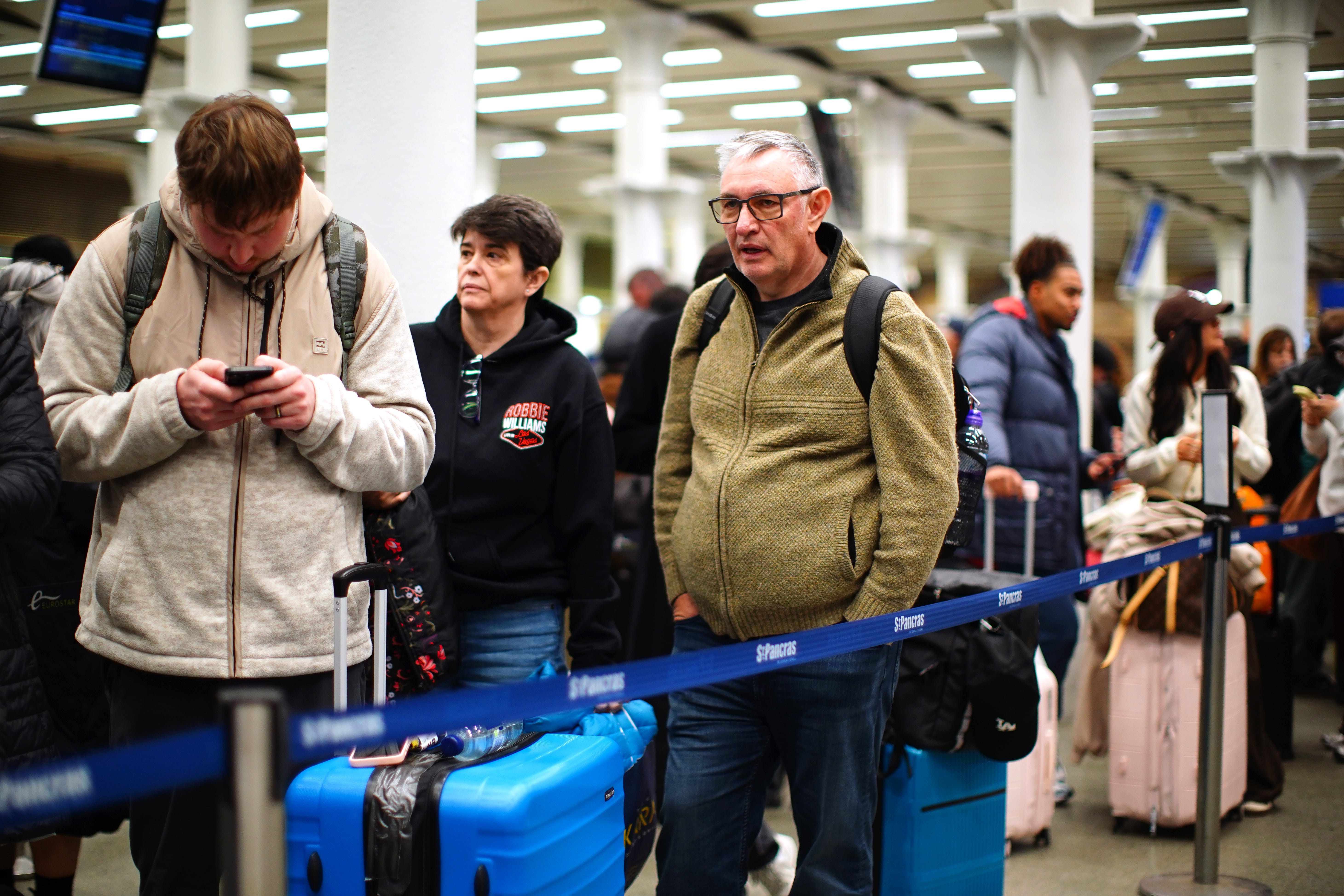 There will be no Eurostar services between London and Paris on Friday (James Manning/PA)