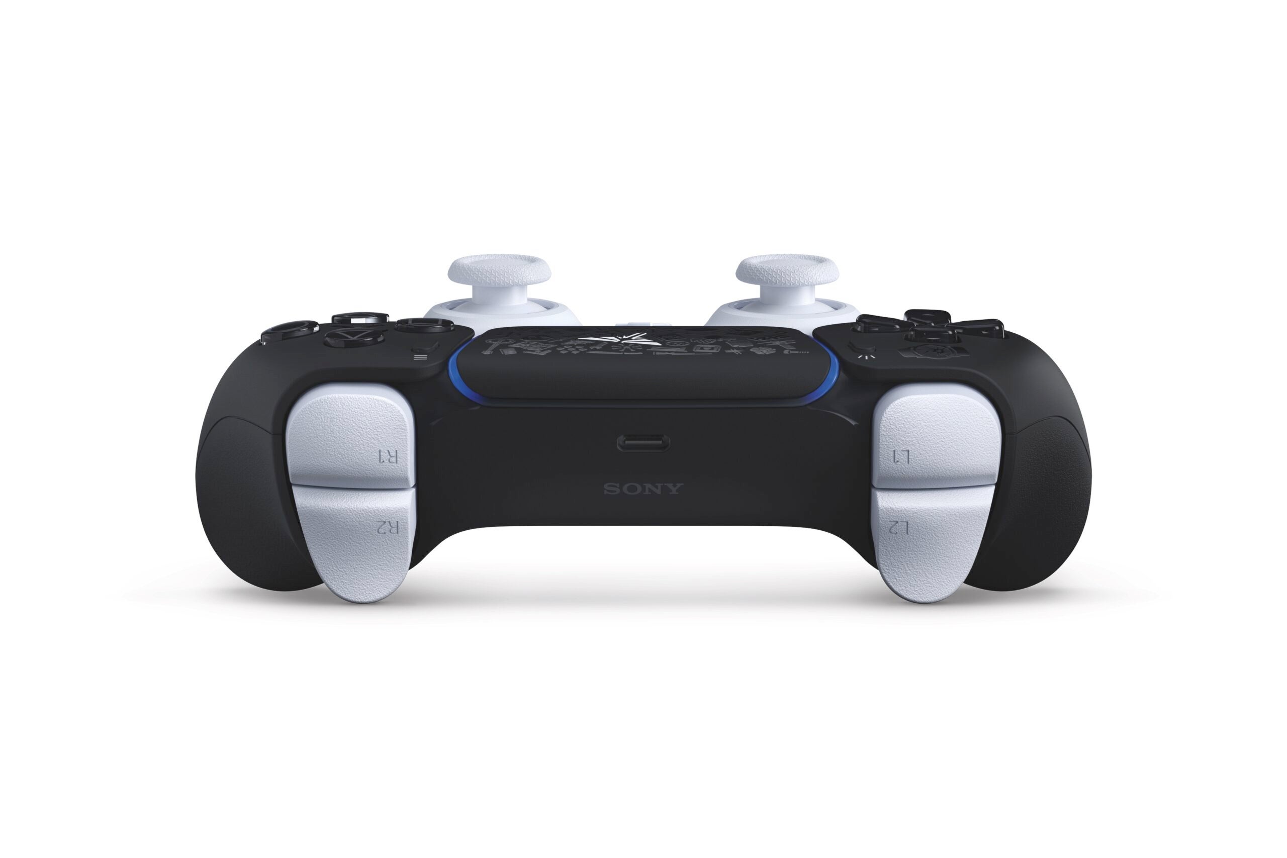 The shoulder buttons are white, as well as the sticks