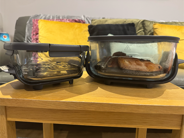 The glass bowls double up as storage containers (Alex Lee/The Independent)