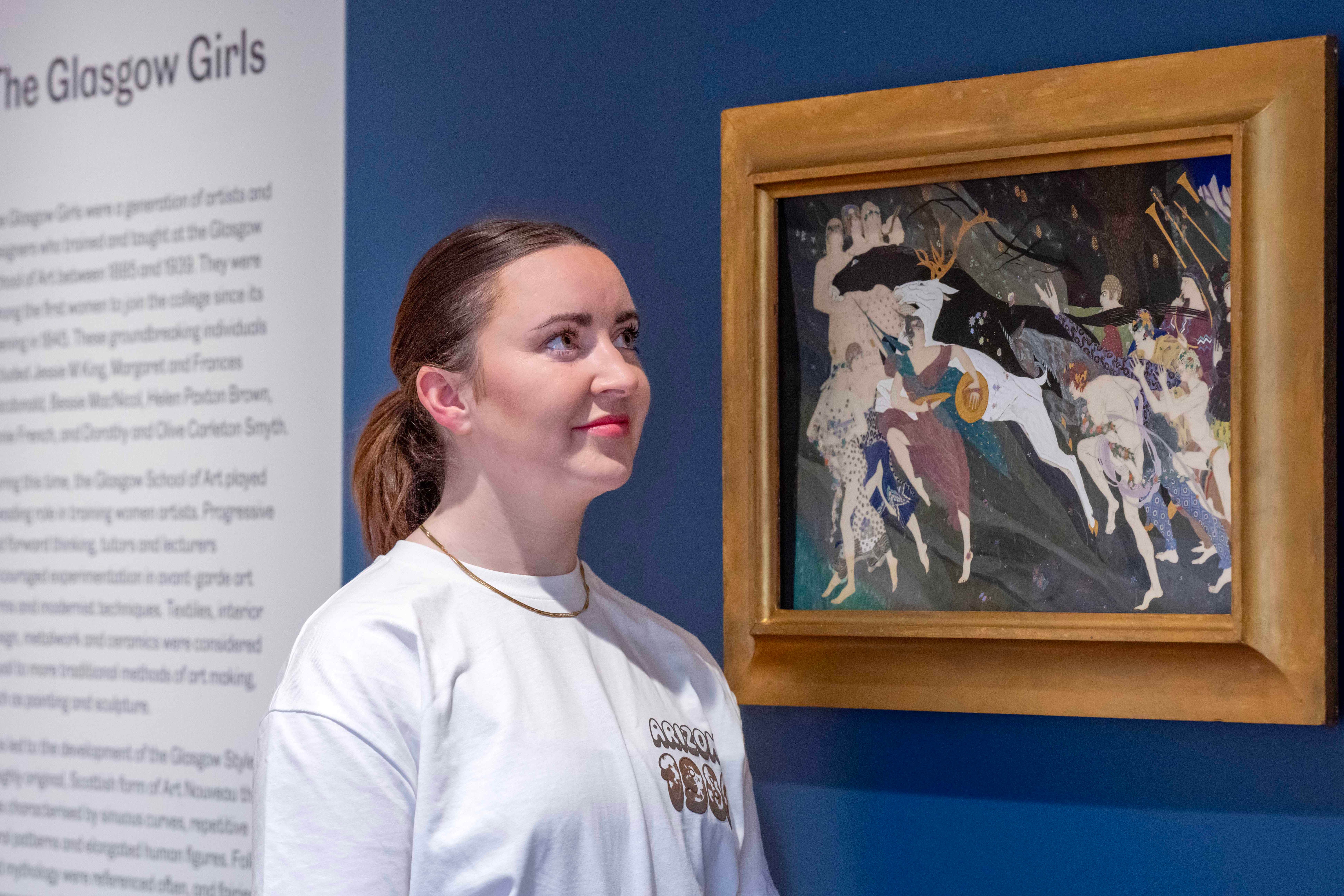 Olive Carleton Smyth’s Bacchanale has gone on display at the National Galleries of Scotland in Edinburgh (Neil Hanna/PA)