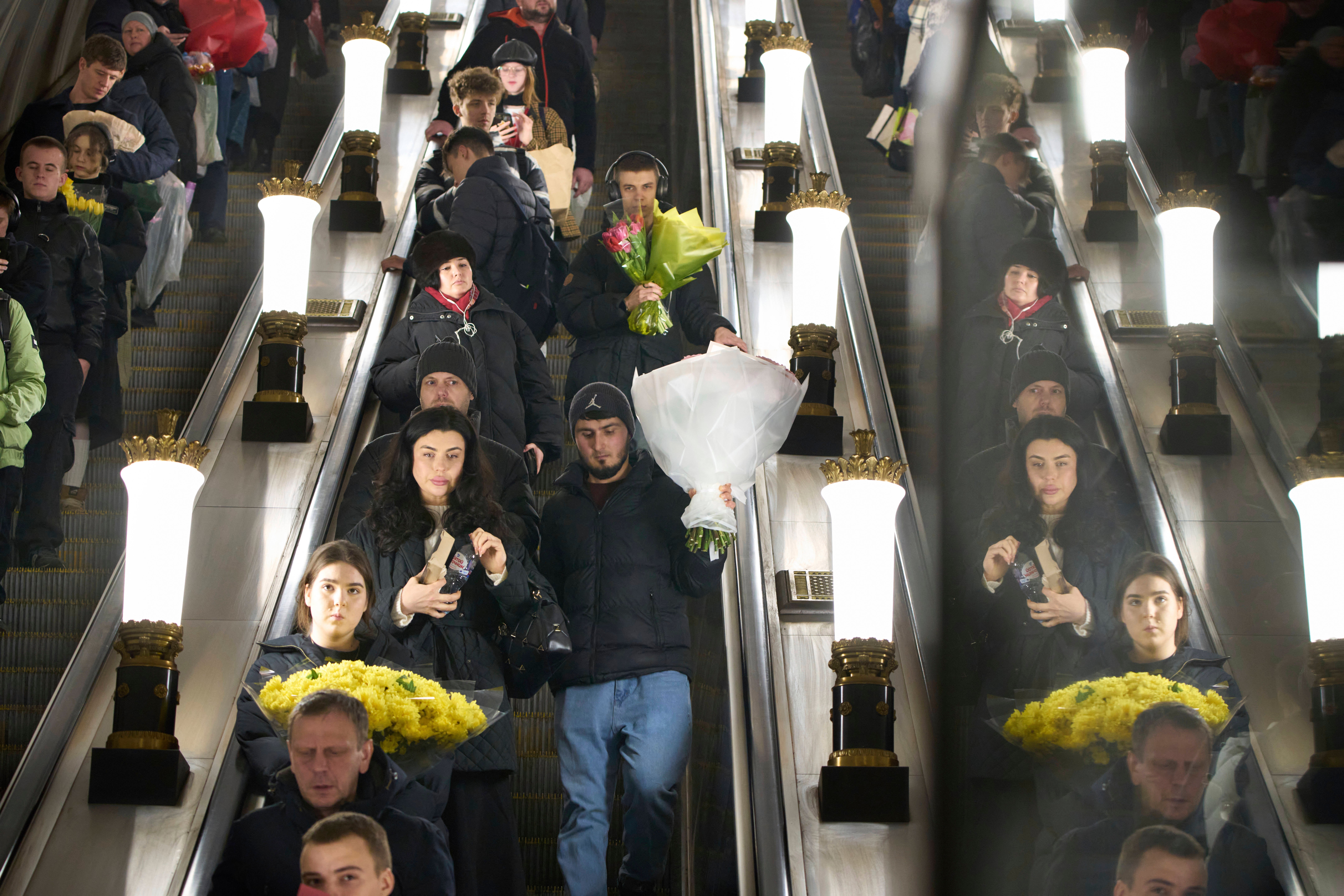 APTOPIX Russia International Women's Day