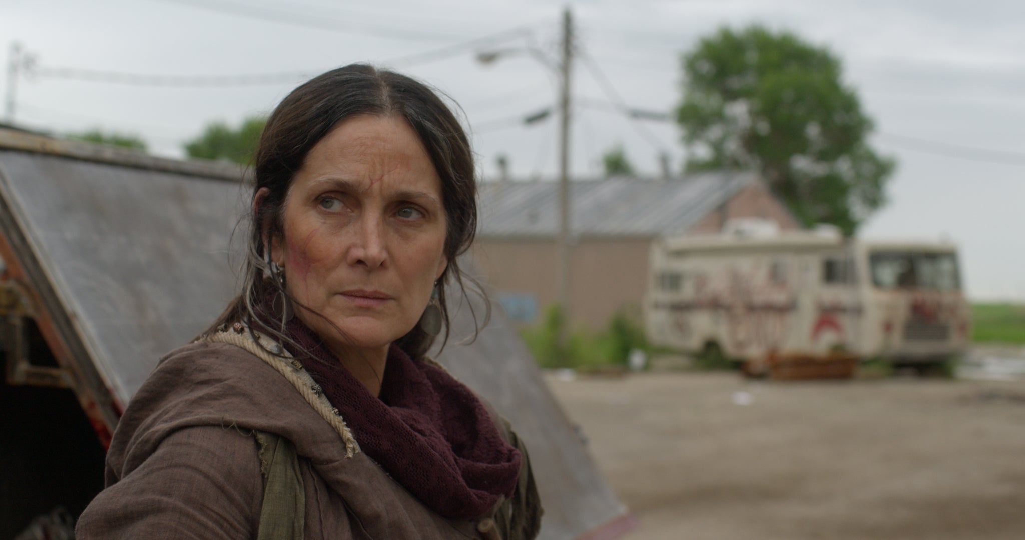 No nonsense: Carrie-Anne Moss in 'Die Alone'