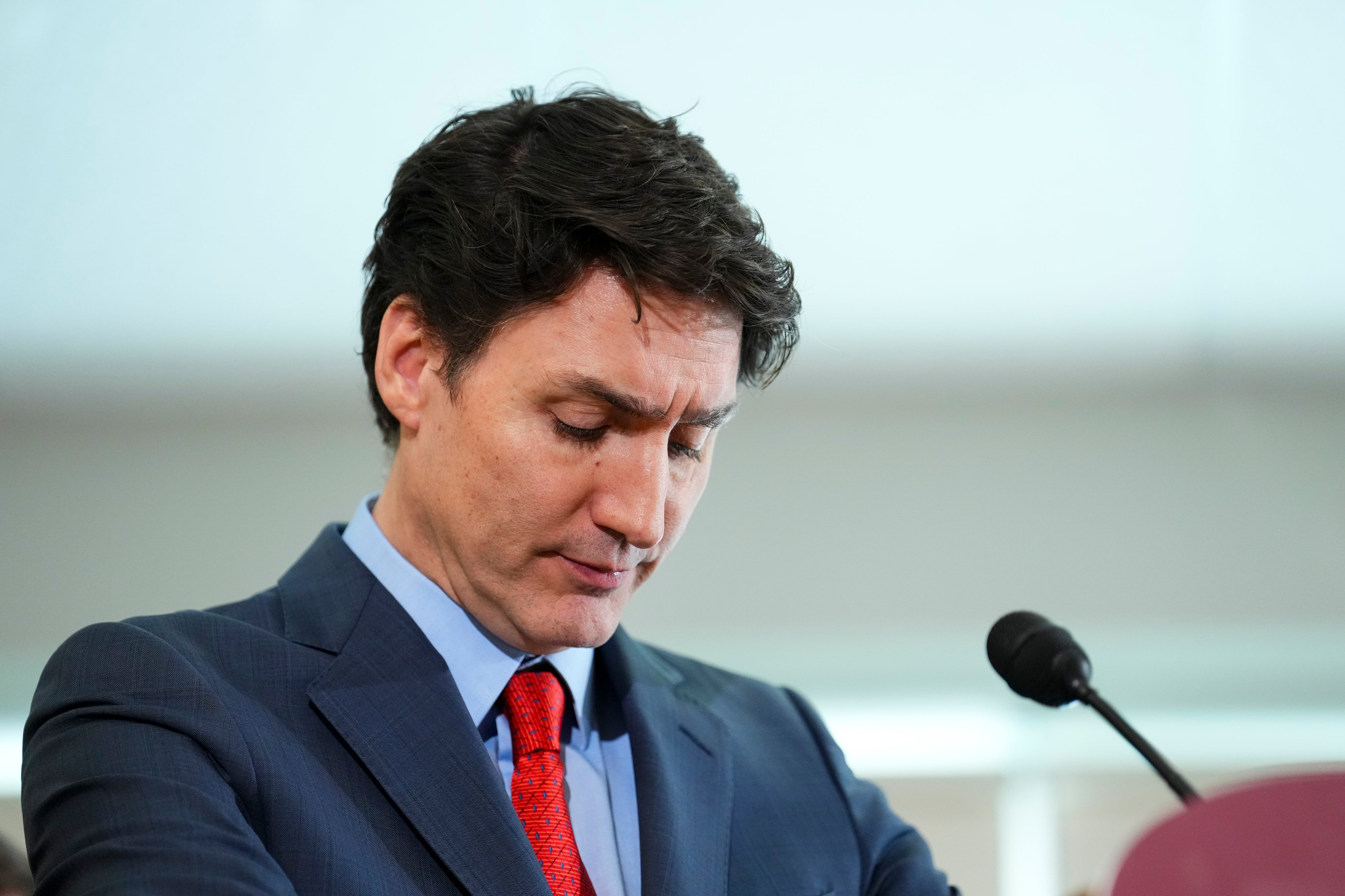 Canada Prime Minister Justin Trudeau became emotional during the press conference