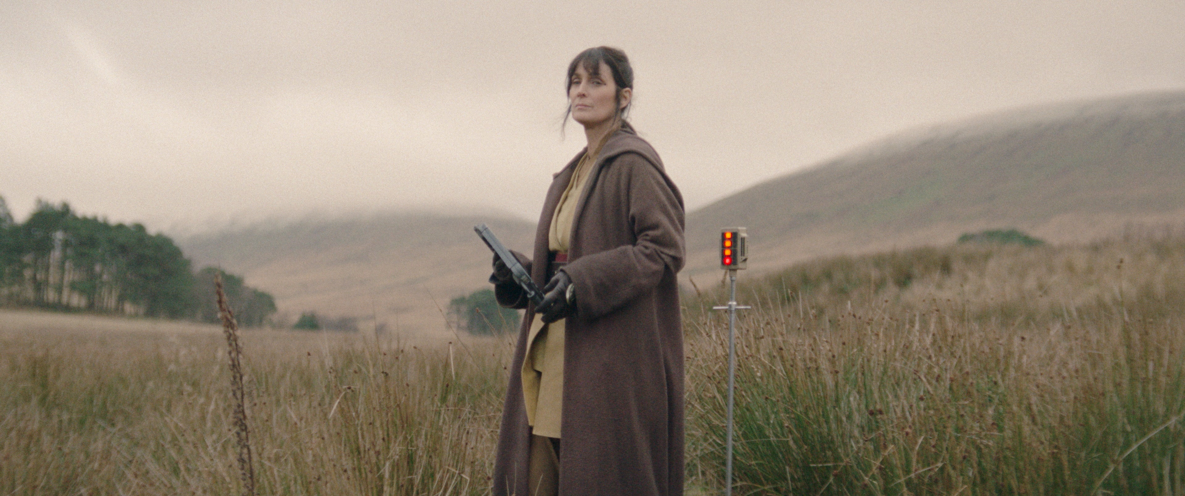 Jedi Master Indara (Carrie-Anne Moss) in the Star Wars spin-off ‘The Acolyte’