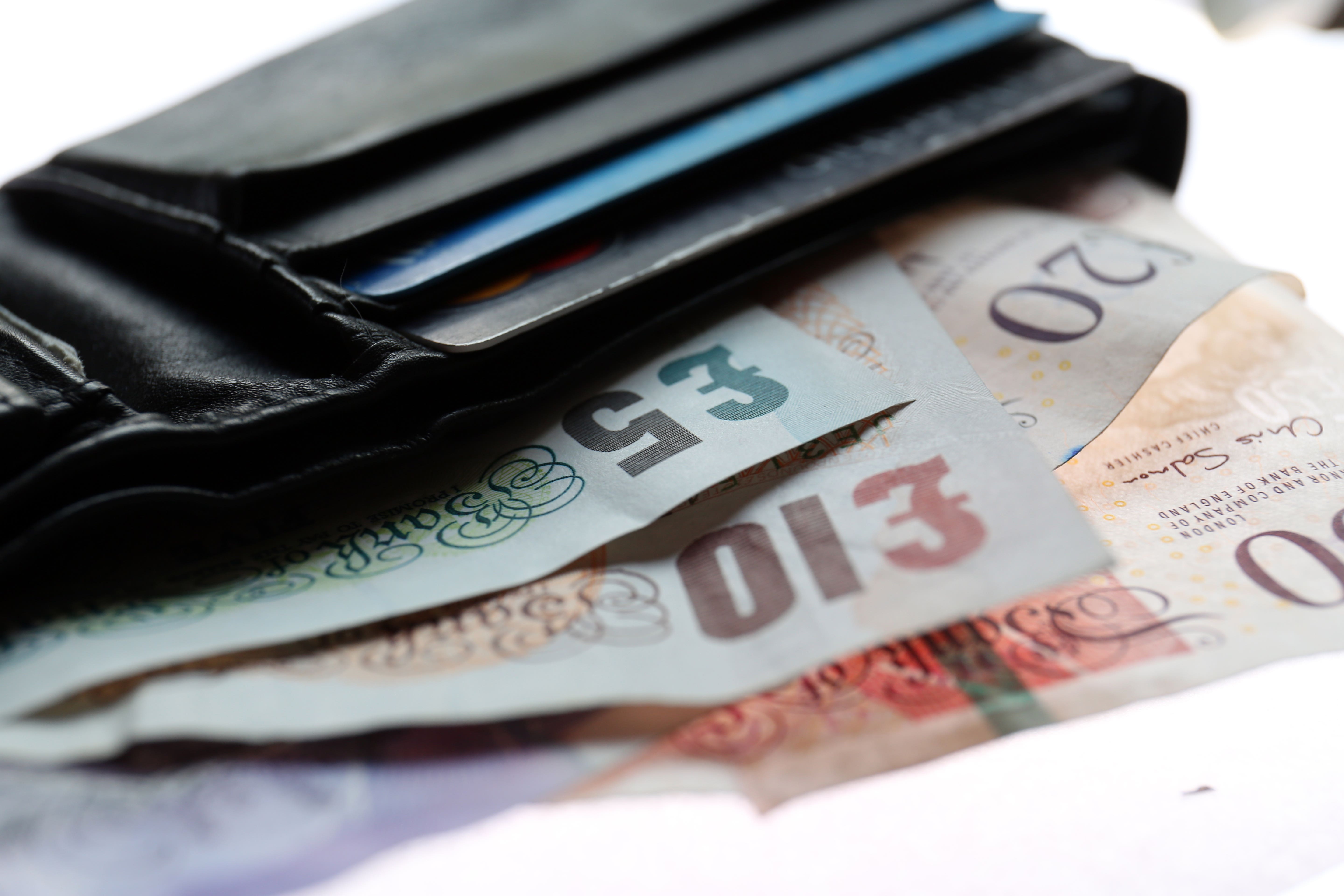 Some 28% of people said they had not made major purchases in the past month due to financial worries (Chris Radburn/PA)