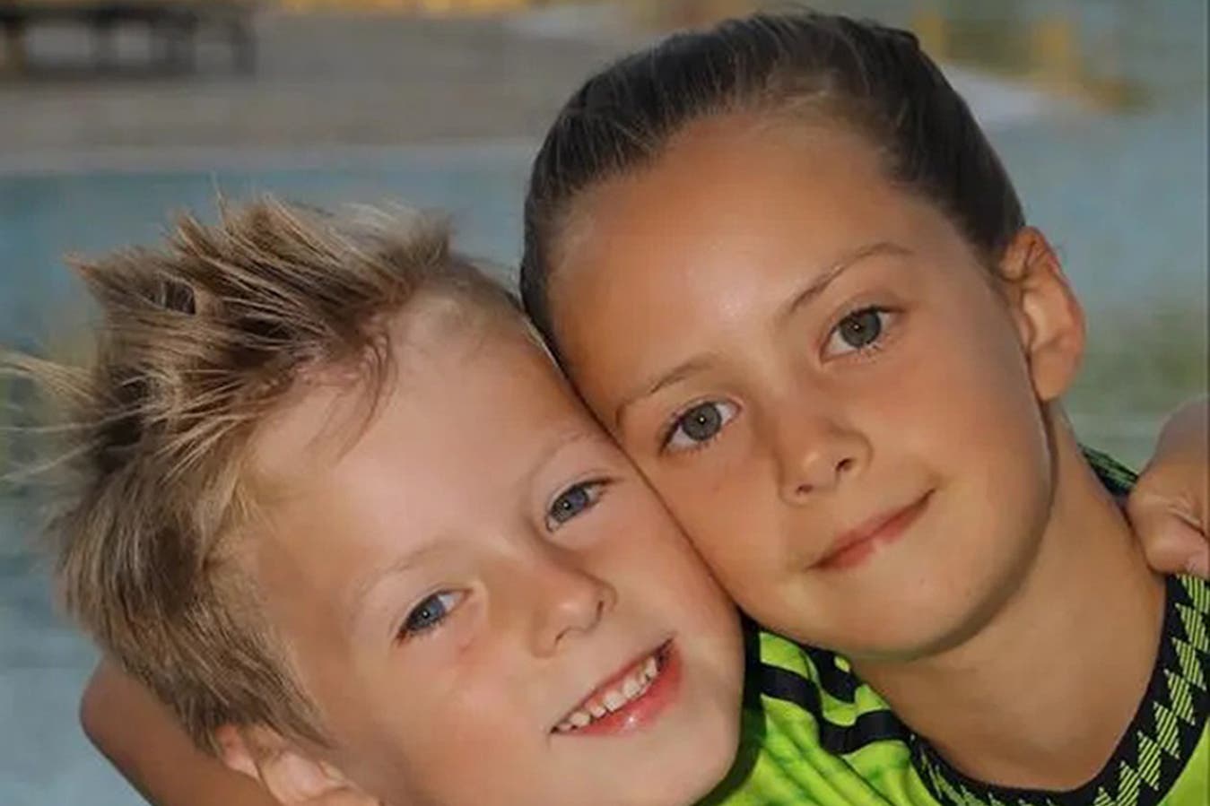 Poppy Atkinson, with her brother Edward (Cumbria Constabulary/PA)