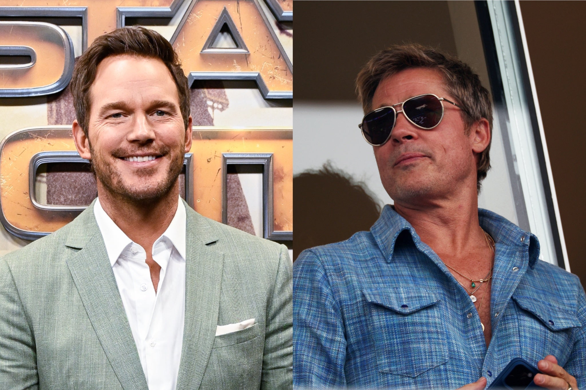 Chris Pratt and Brad Pitt