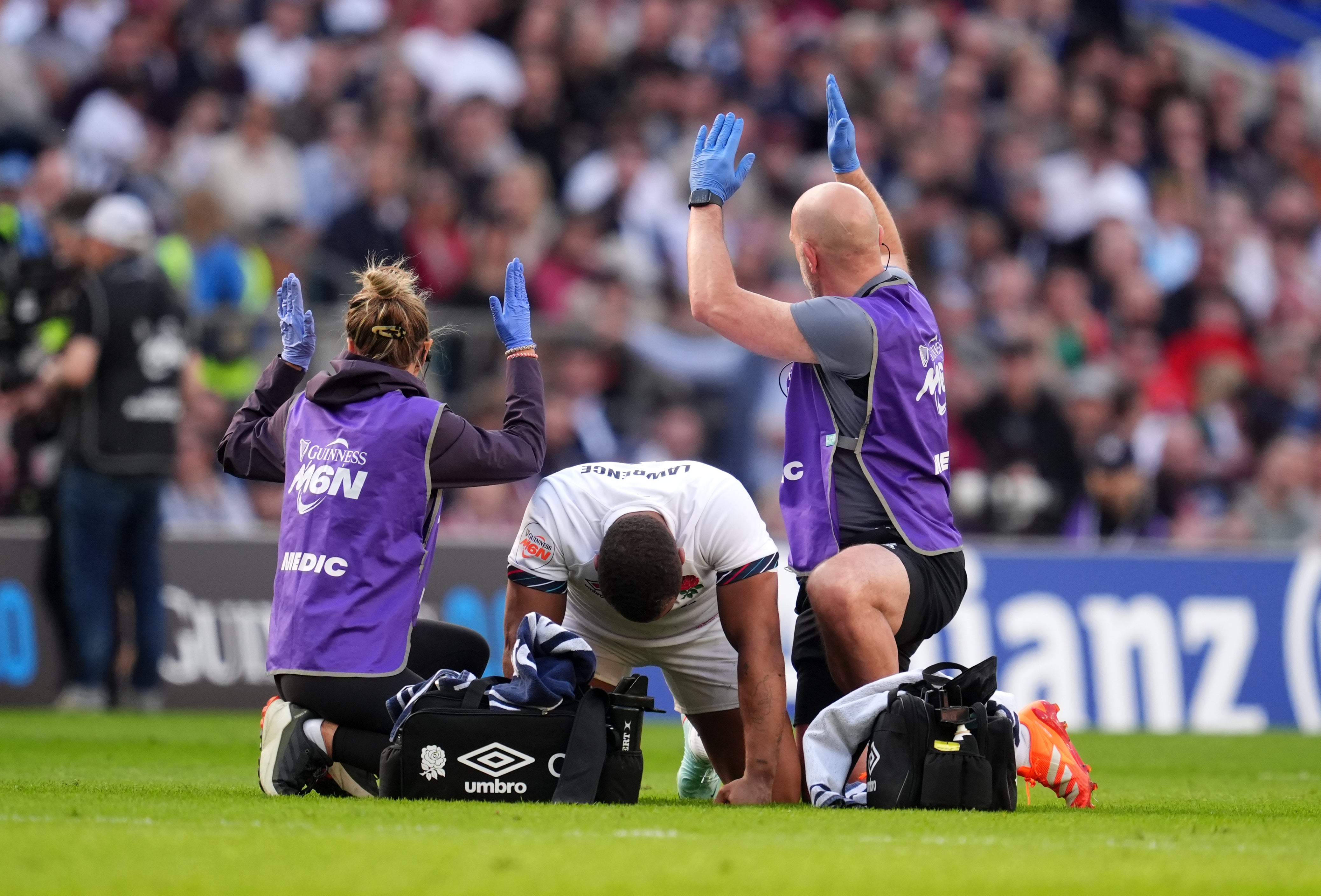 Lawrence’s injury threw England off their game somewhat