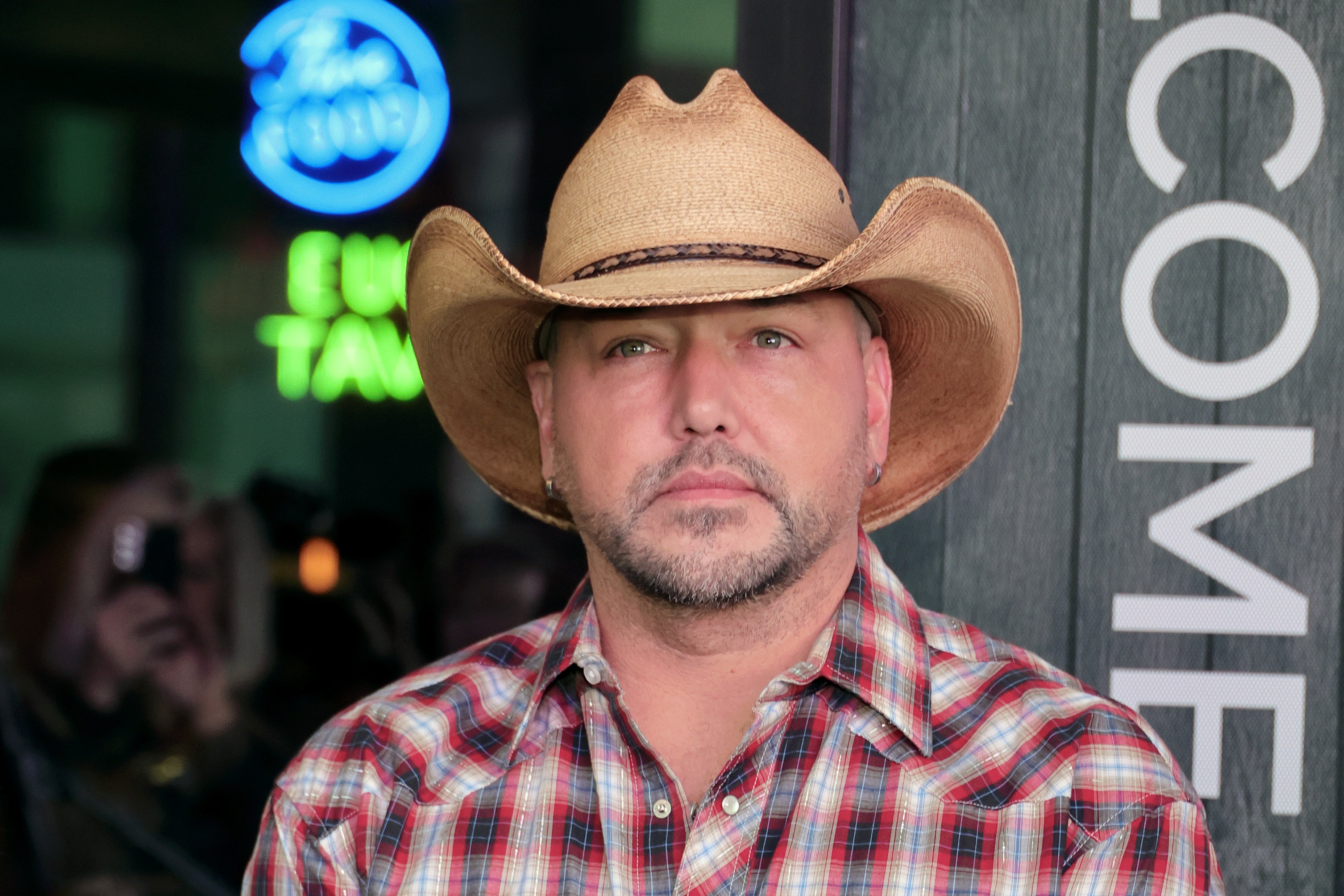 Jason Aldean at the opening of Jason Aldean's Kitchen + Bar in Las Vegas in December 2024