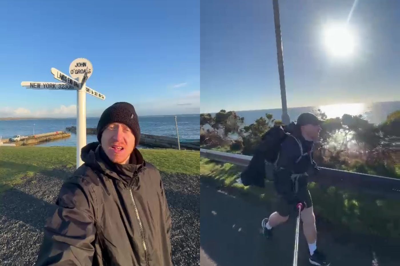 Jack Ward is aiming to run the length of the UK in a month (Jack Ward/PA)