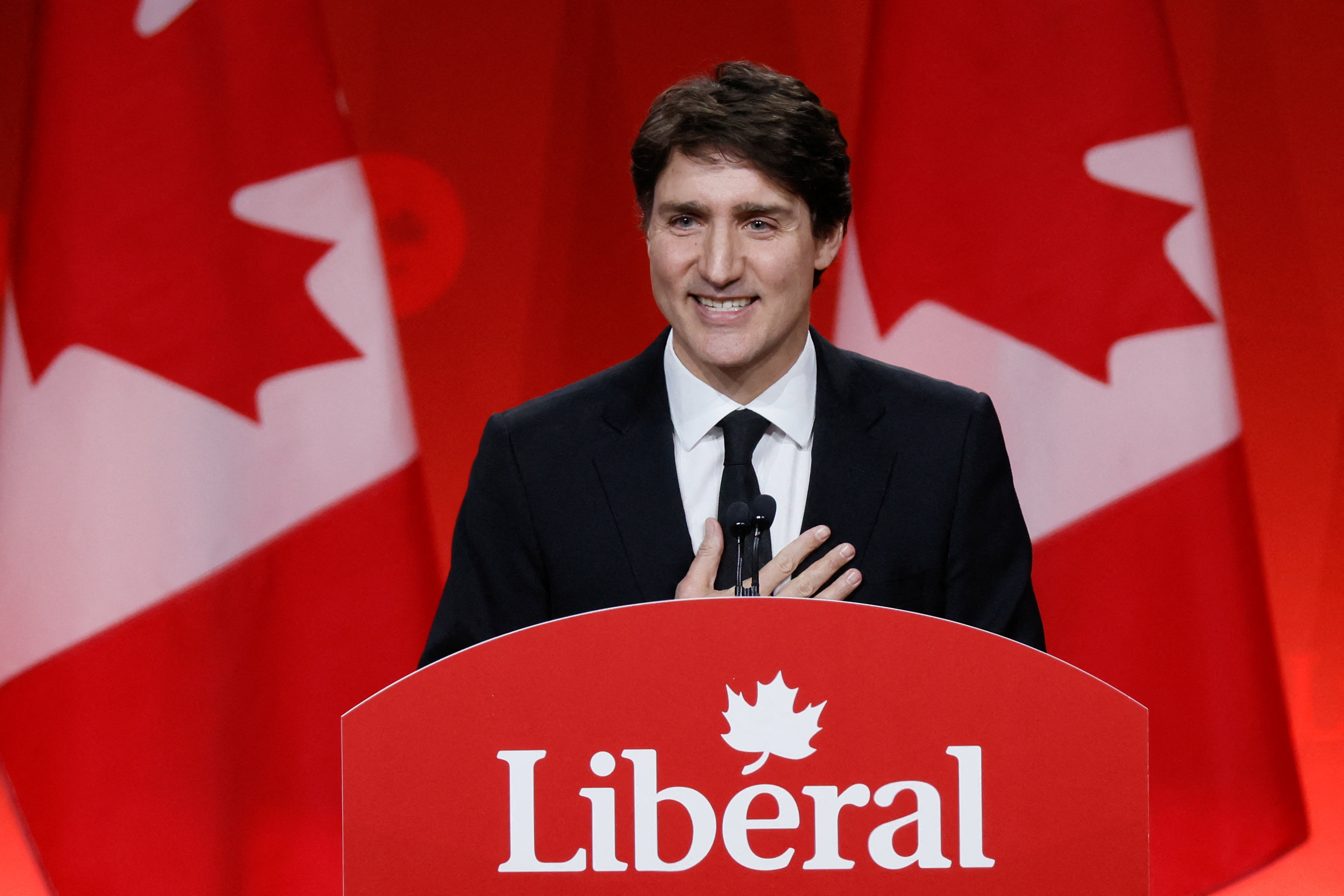 Outgoing Canadian PM Justin Trudeau said his country will “fight when we must” during his farewell speech over the weekend.