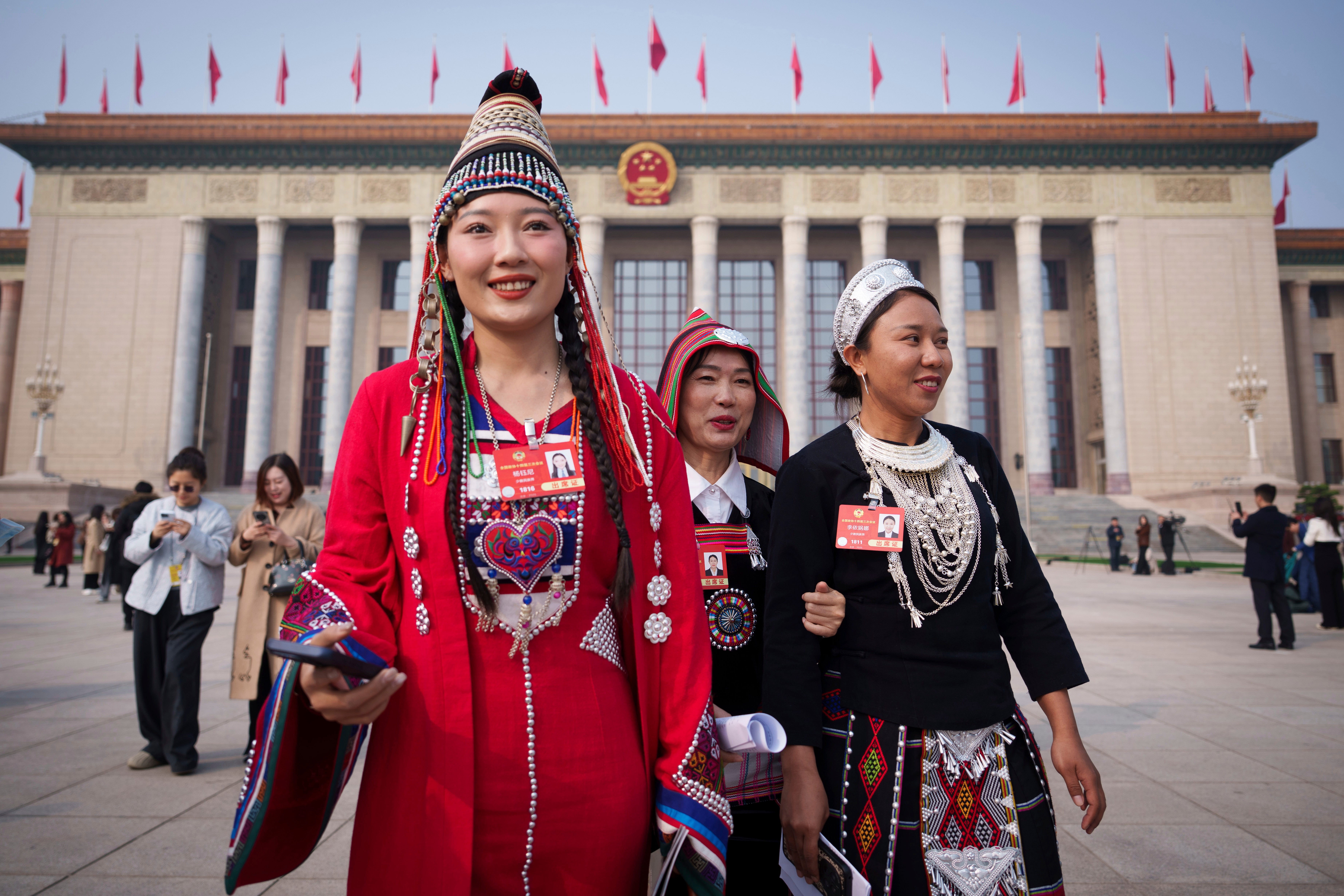 China Political Meeting Ethnic Costumes Photo Gallery