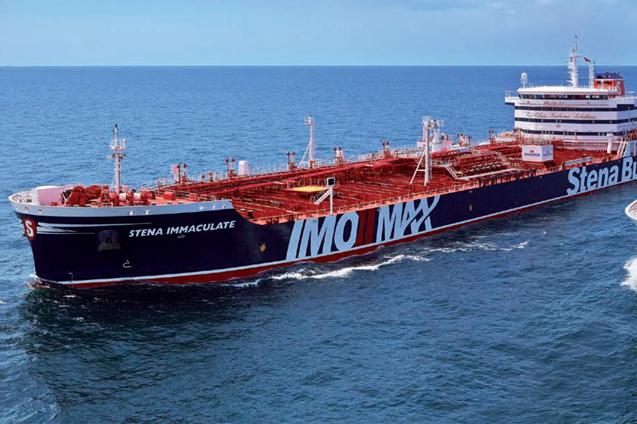 The US oil tanker called MV Stena Immaculate was believed to have been carrying aviation fuel