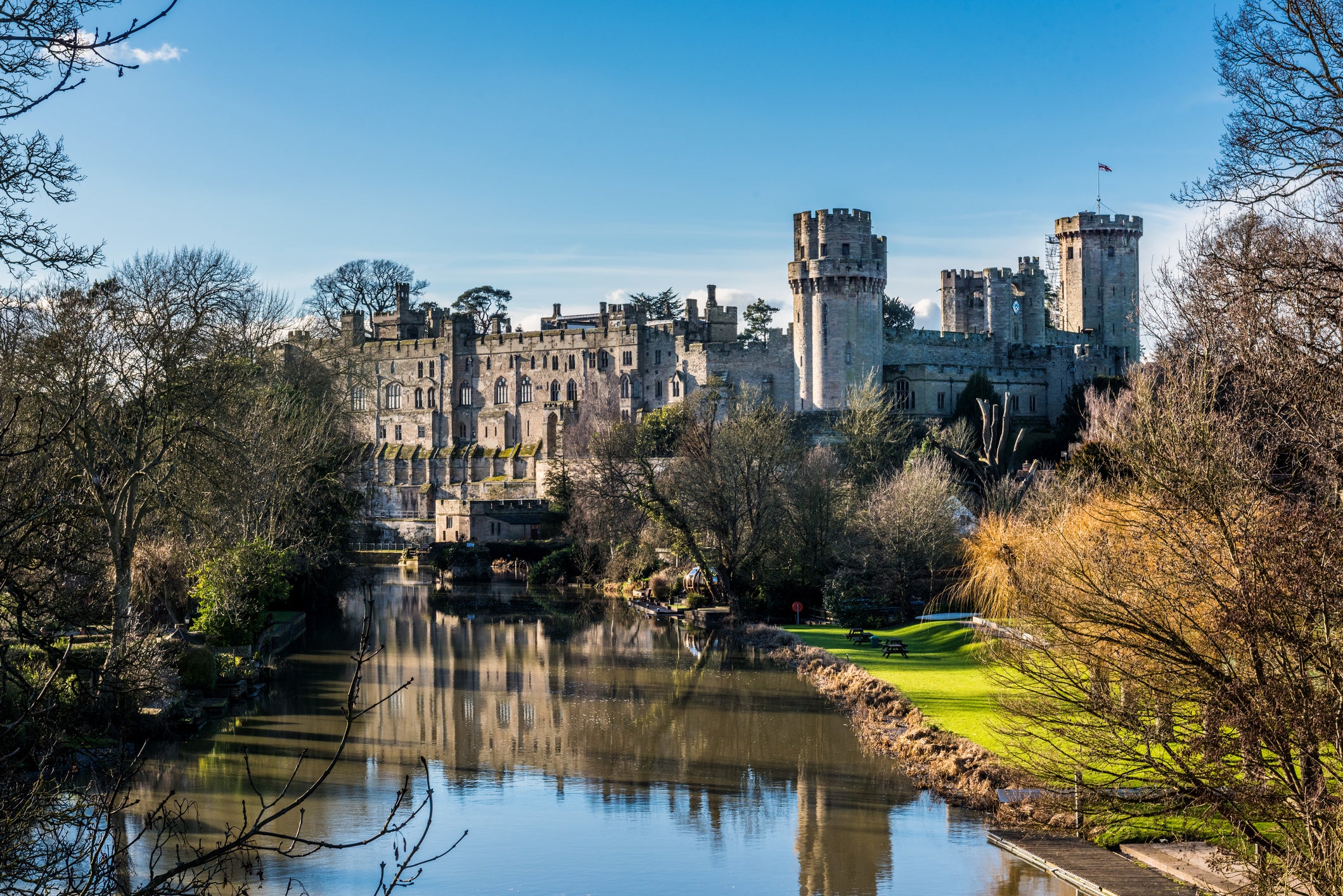 Seek out the light displays at Warwick Castle this Christmas