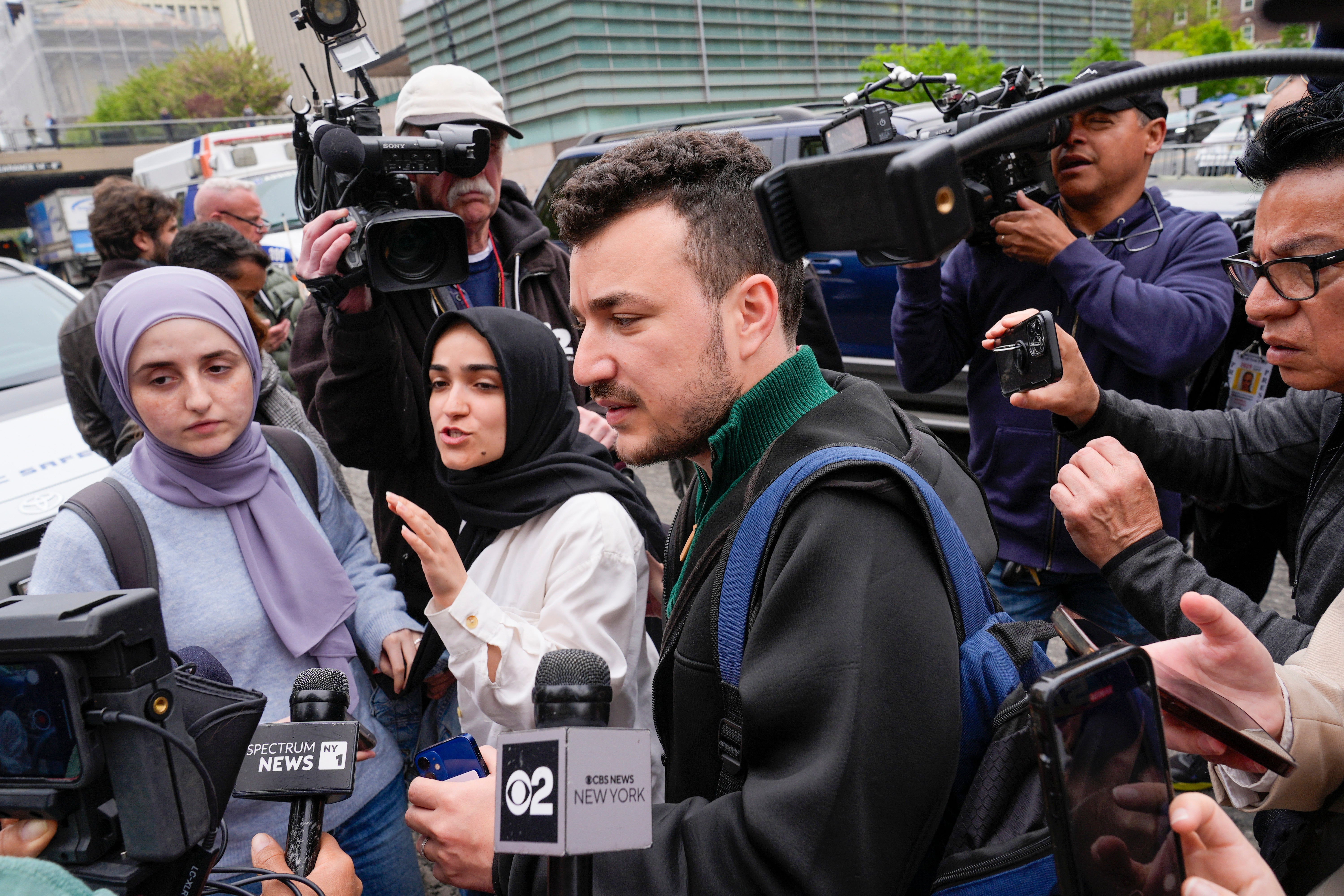 Recently graduated protest leader Mahmoud Khalil claims his immigration arrest on Sunday is an attempt to silence his protected free speech about Israel-Hamas conflict