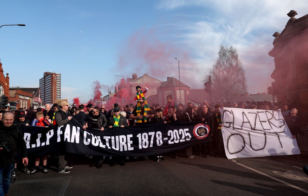 The co-owning Glazer family have continued to inspire protests among United fans even after Ratcliffe's takeover, with fans unhappy at the state of the club