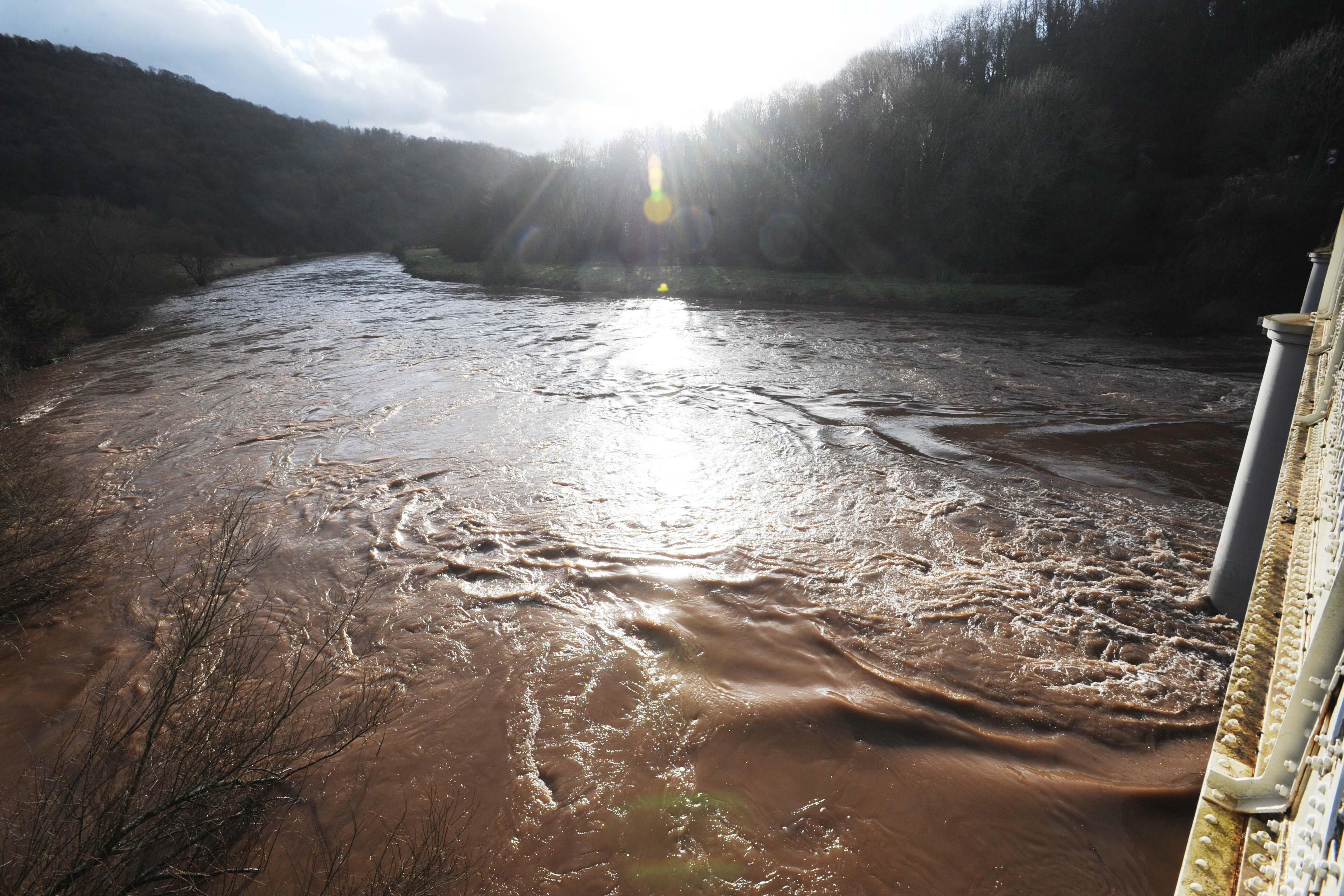 The River Wye at Brockweir in the Wye Valley. (Barry Batchelor/PA)