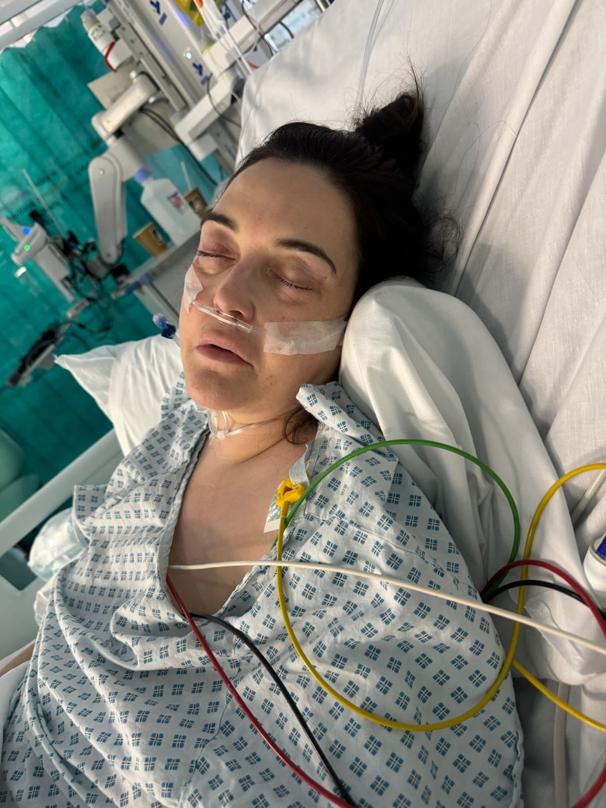 Mum given three years to live just weeks after she was declared cancer-free Michelle immediately after liver surgery at the Royal Free hospital, London, in April 2024