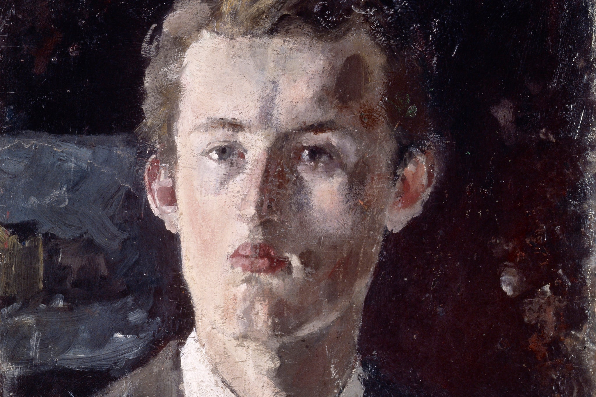 ‘Self-Portrait’ (1882-83) by Edvard Munch, on display in his new National Portrait Gallery exhibition