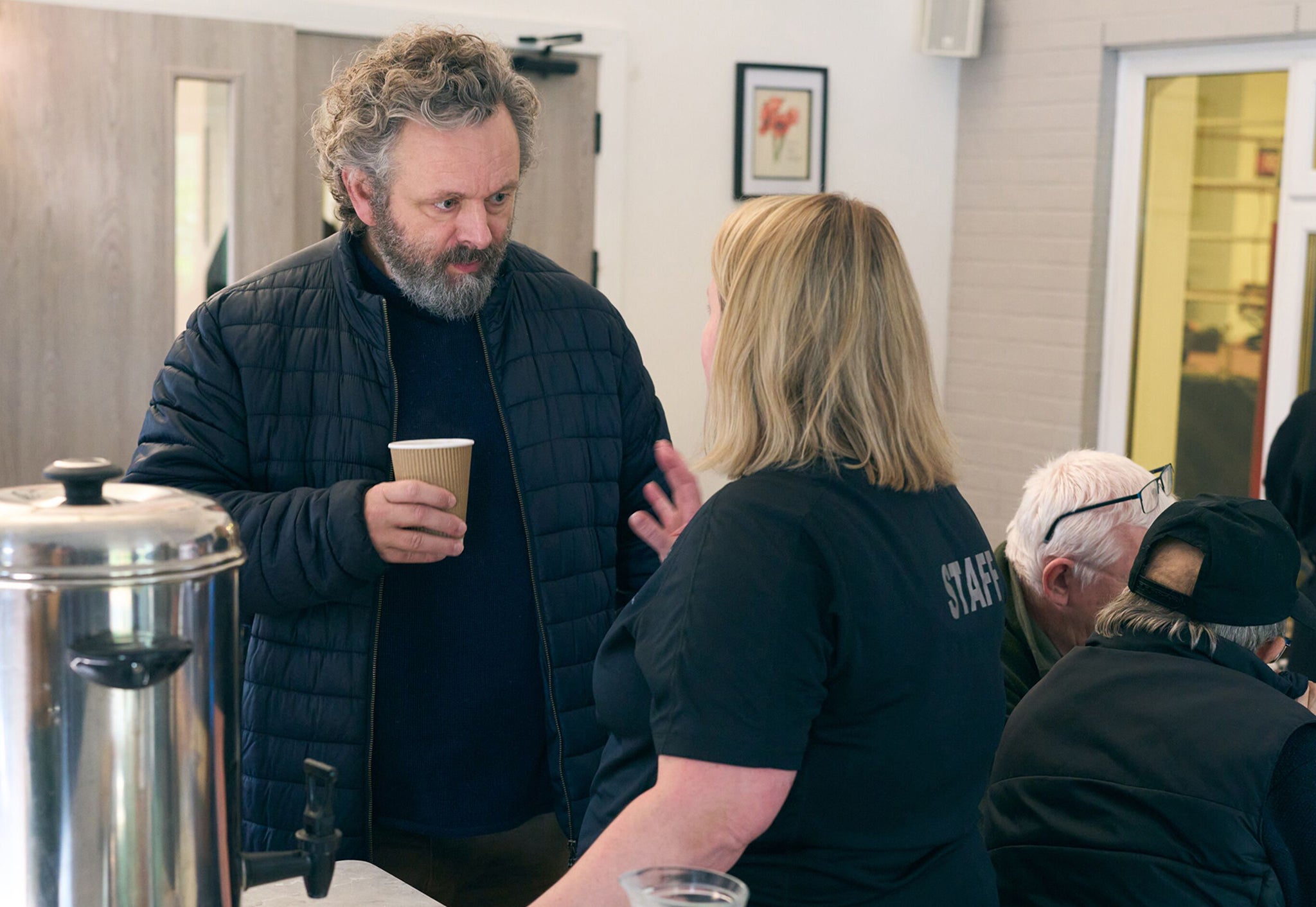Michael Sheen in Bulldogs gym