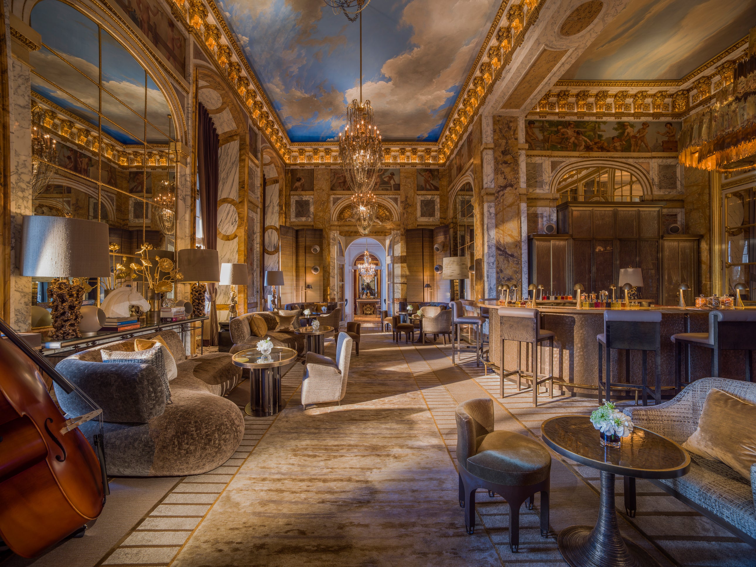 A cocktail at Les Ambassadeurs, Hôtel de Crillon, will set you back €30