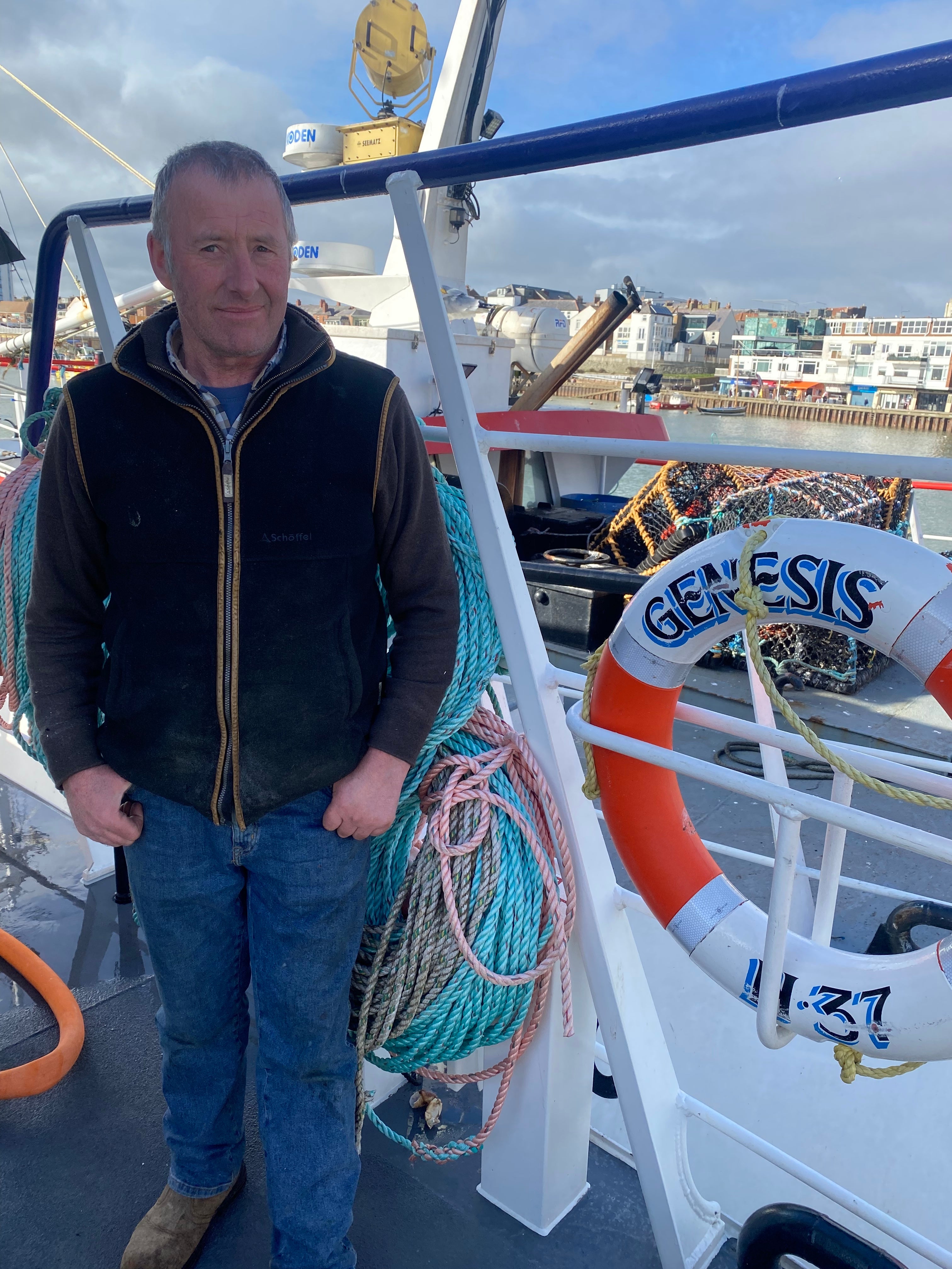 Skipper owner Neil Robson was on board his boat Genesis on Monday when a message came over the radio of a major collision involving a cargo ship and oil tanker in the North Sea.