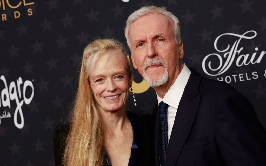 Suzy Amis and James Cameron