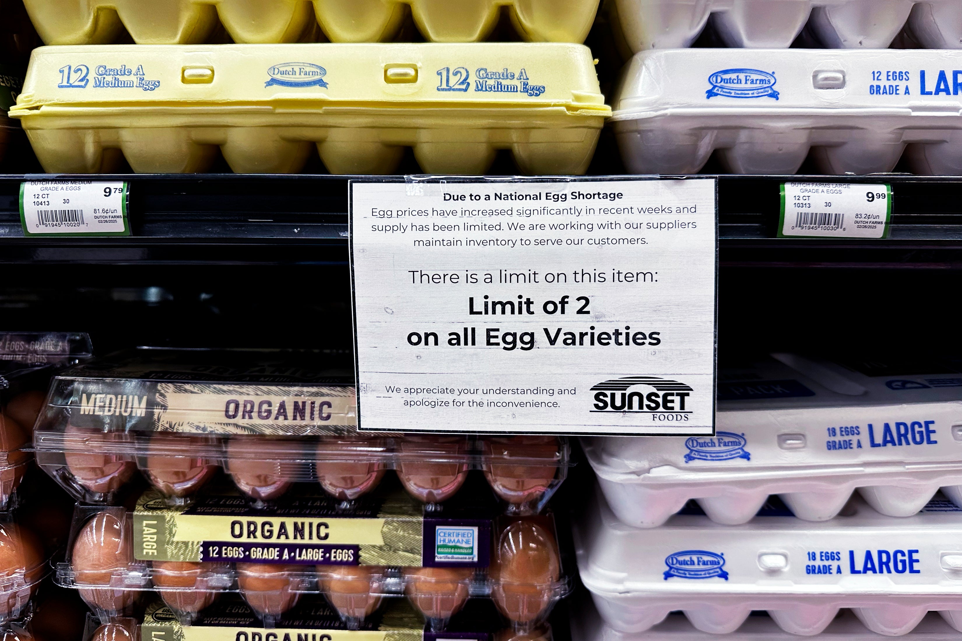Egg prices have soared in the U.S. thanks to Avian flu that has shorted the supply. The cost of a dozen eggs now sits at $4.95