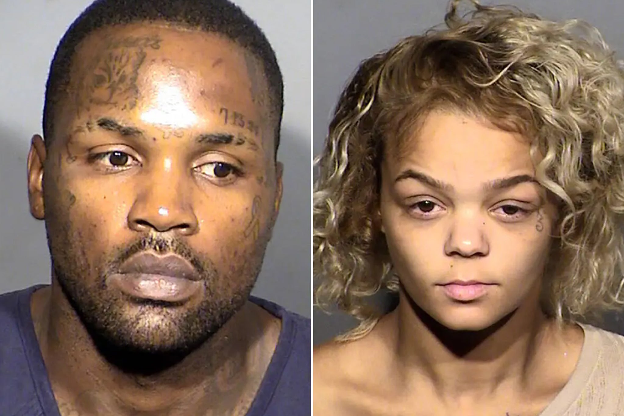 Kashon Glass, left, and Cheylee Kessee allegedly had a history of robbing hotel guests