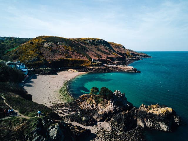 <p>Bouley Bay in Jersey</p>