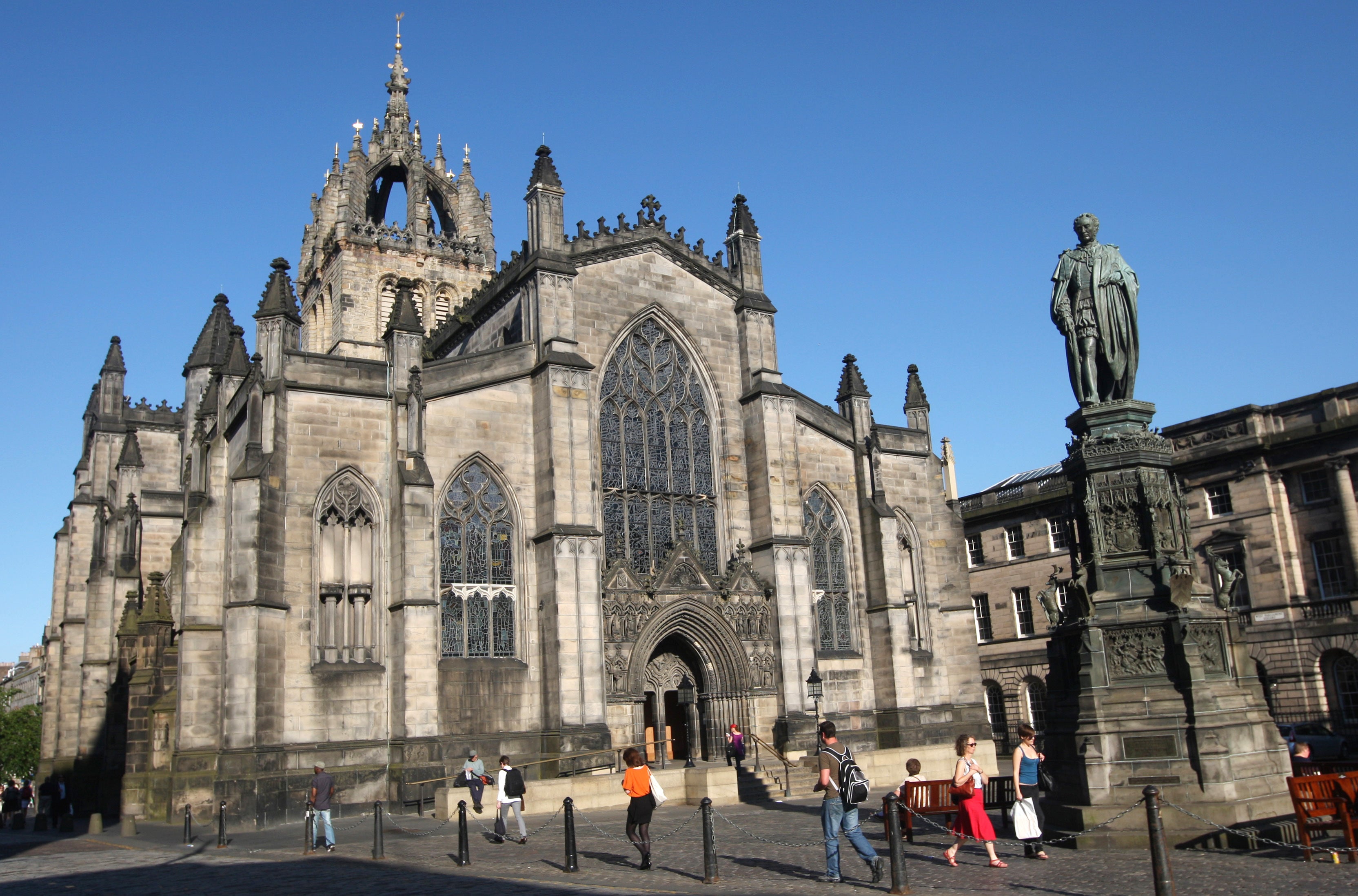 St Giles’ Cathedral saw a rise in visitors too