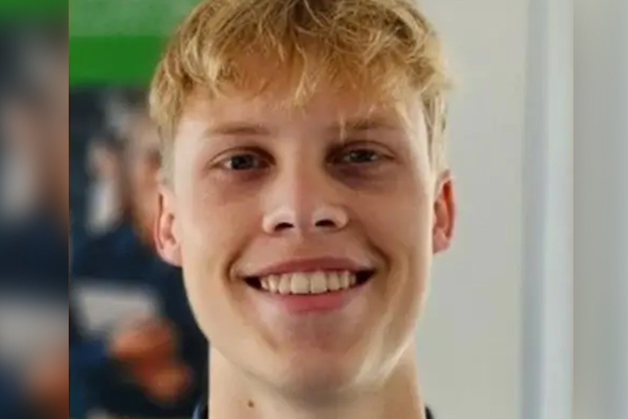 Sebastian Sailes went missing after walking home from the pub