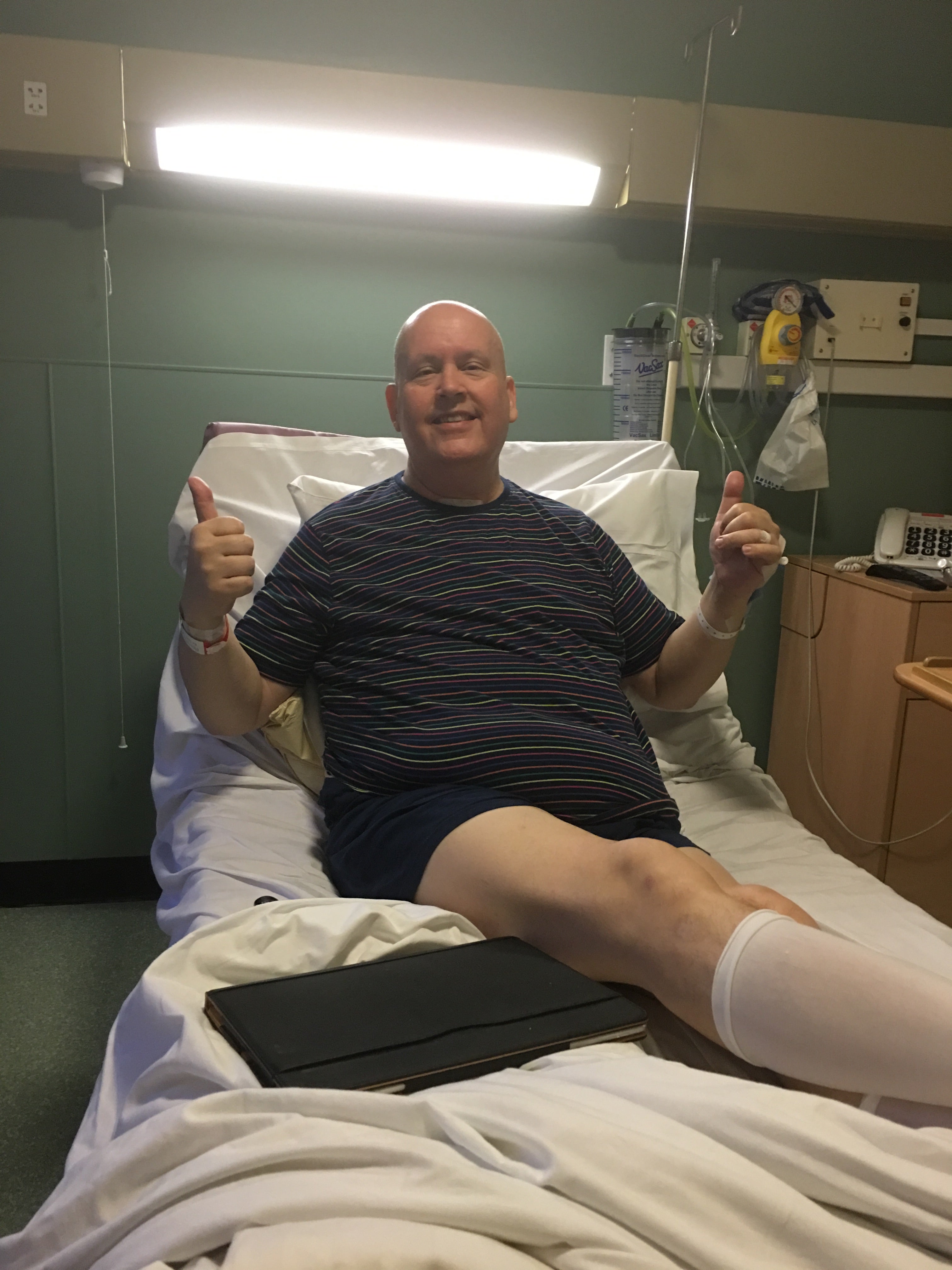 Dave in hospital