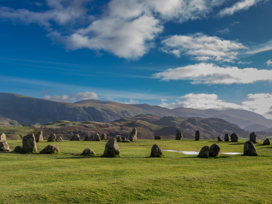 Easily reachable from Keswick, Castlerigg Stone Circle dates back to the Neolithic period