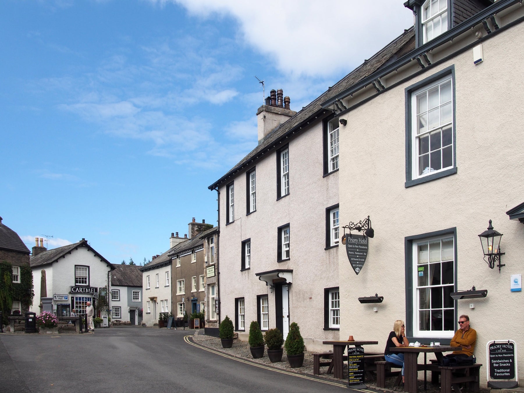 Between the late May Bank Holiday and August Bank Holiday, visitors flock to the village to watch the horse jumping at Cartmel Racecourse.