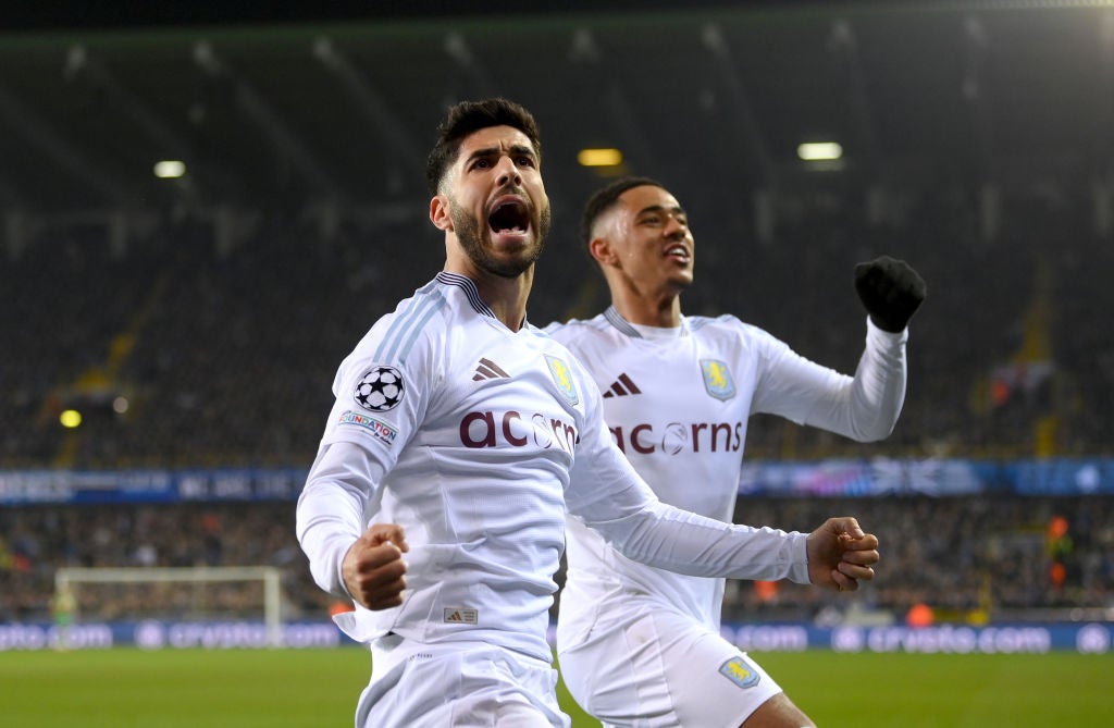 Can Marco Asensio play for Aston Villa against PSG in the Champions League?