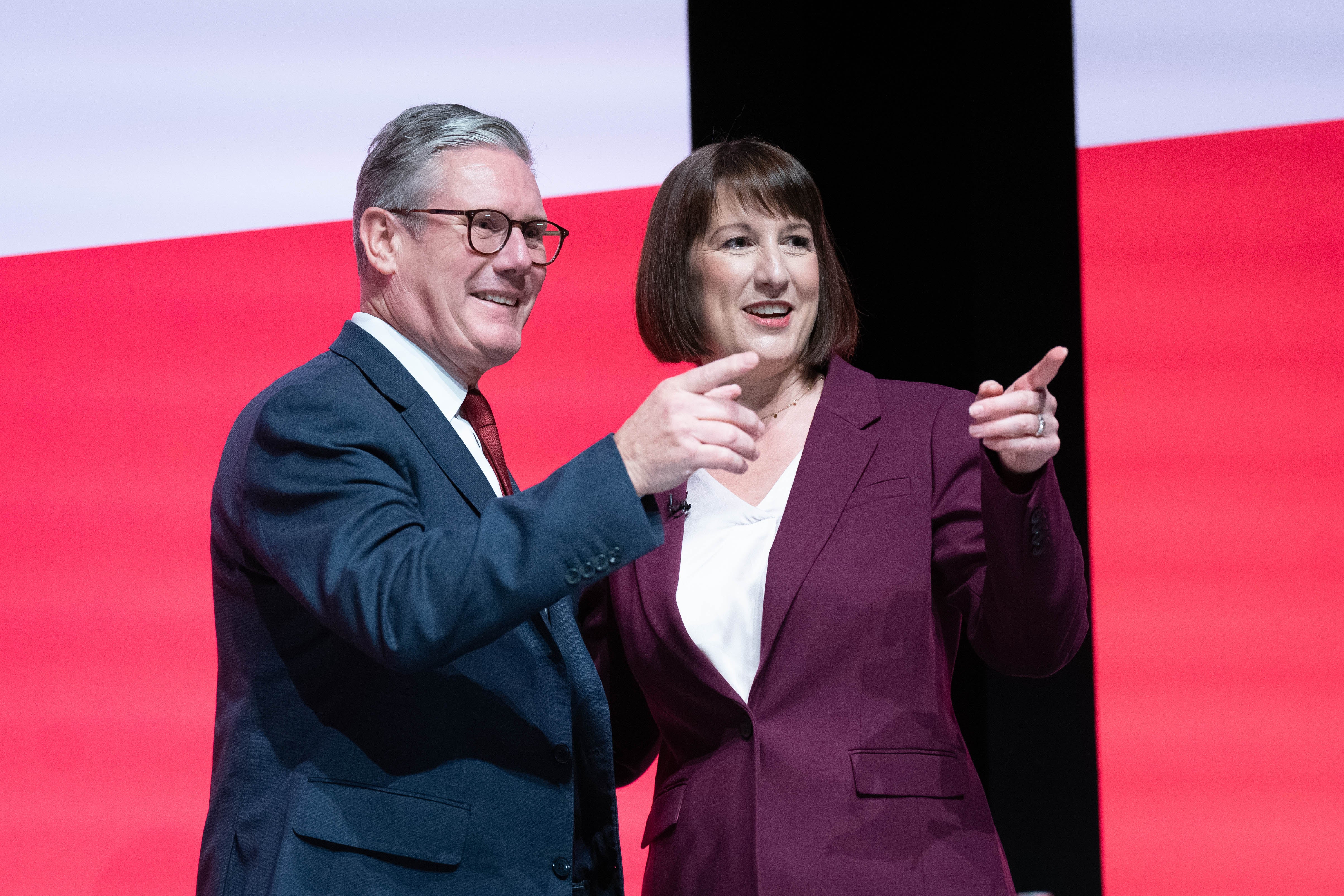 <p>Keir Starmer and Rachel Reeves at last year’s Labour Party conference</p>