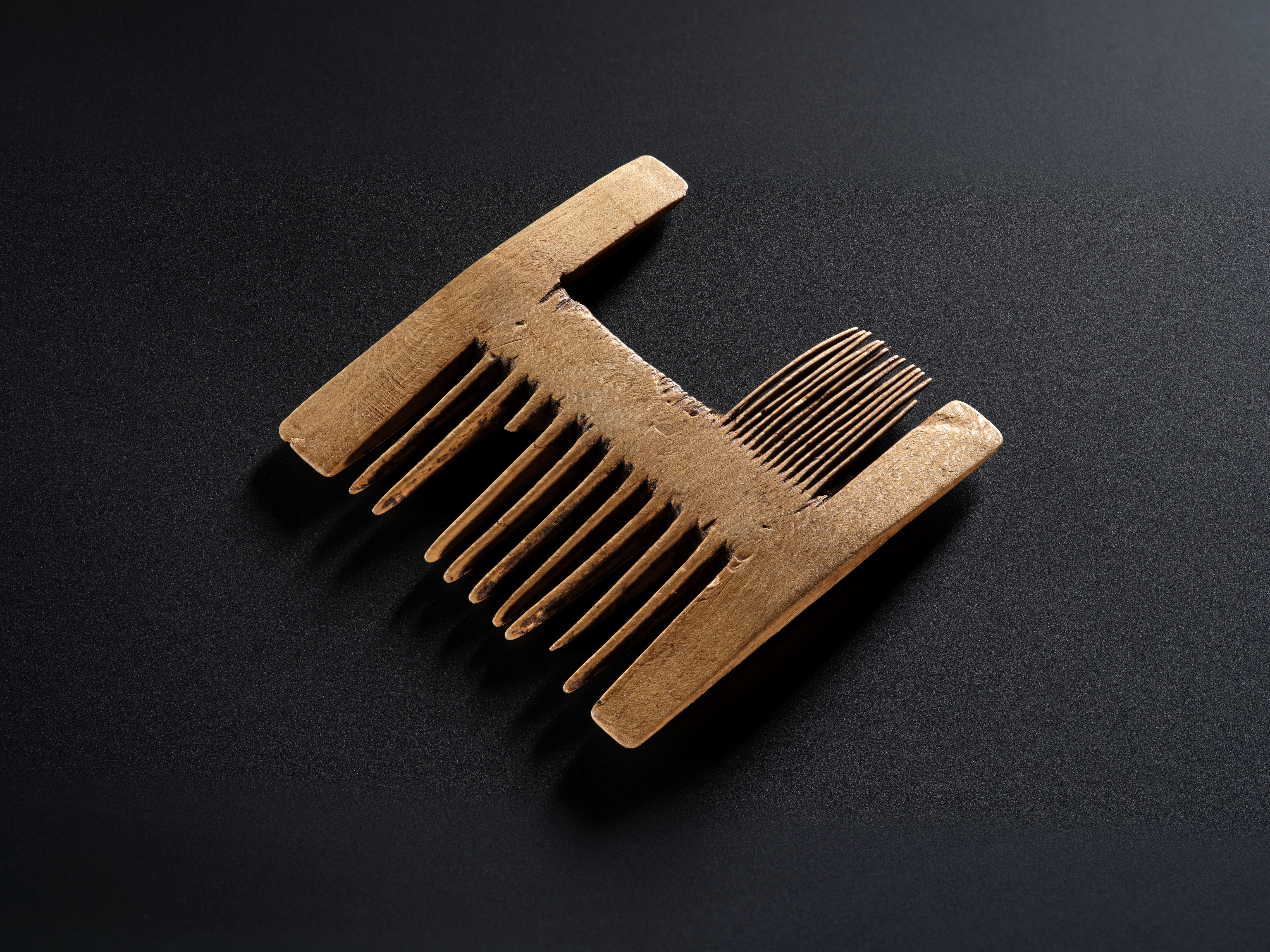 A wooden comb was found with a young man’s body in a peat bank