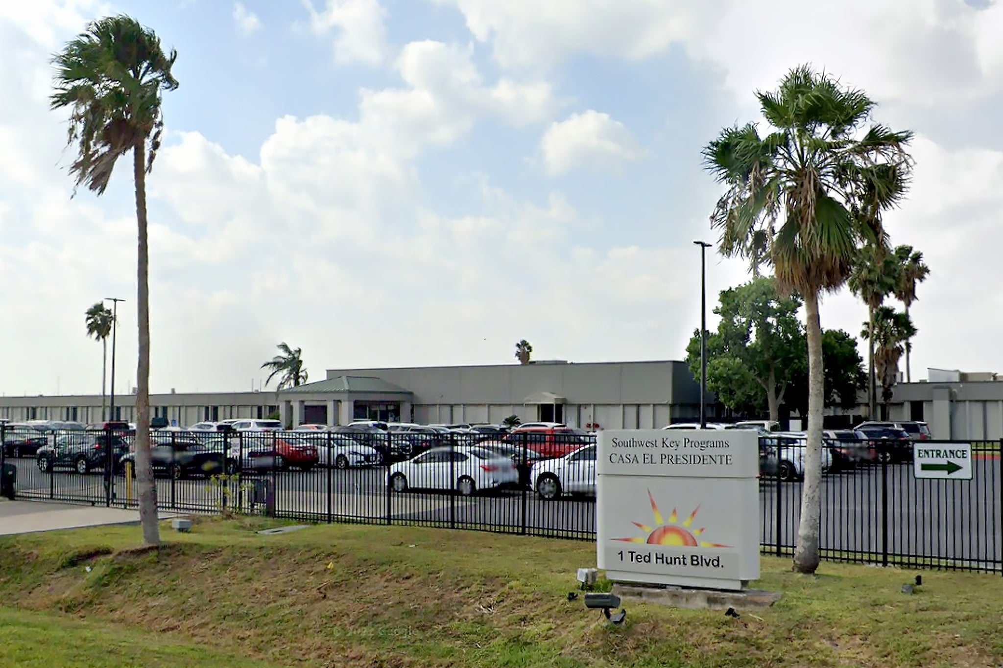 Casa Presidente, a Southwest Key-run facility for migrants in Brownsville, Texas