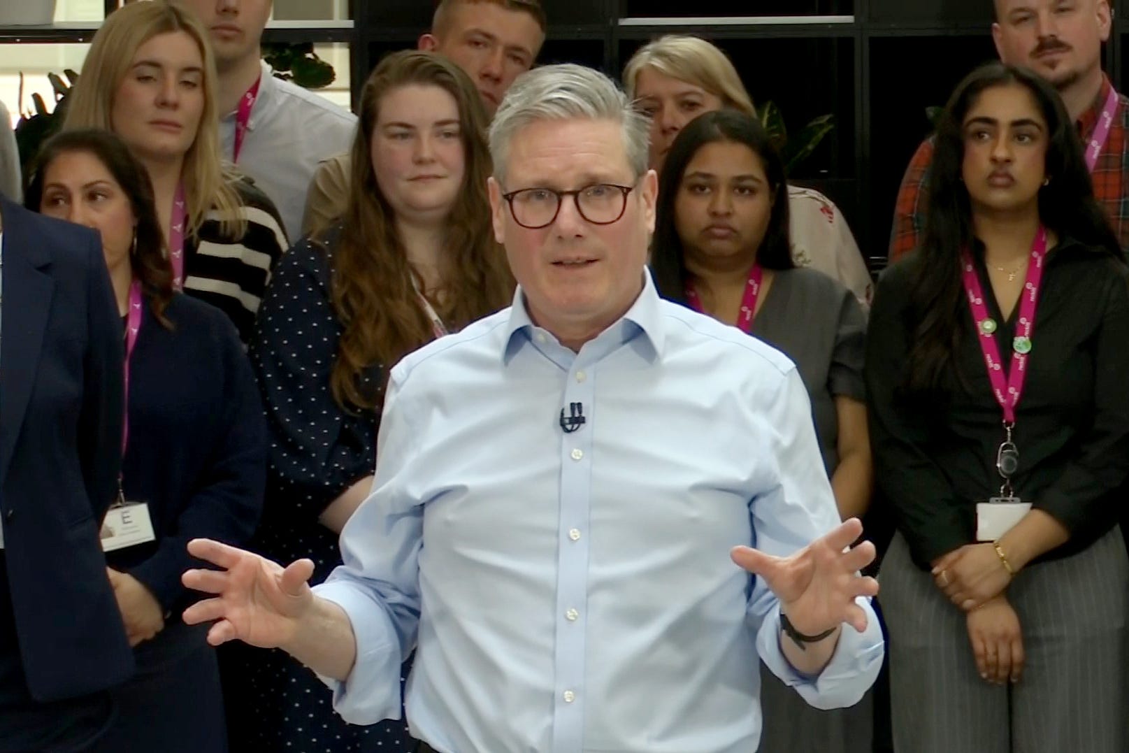 Sir Keir Starmer gives a speech on civil service reform (PA)