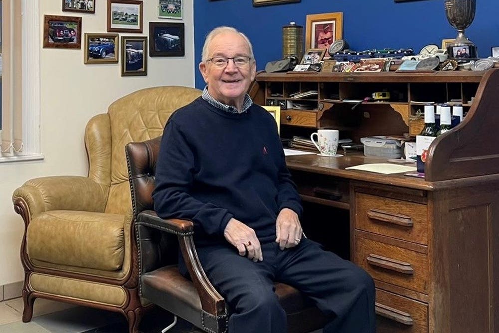 Jaguar restoration expert John Brown, 82, died in hospital on November 29 (Warwickshire Police/PA)