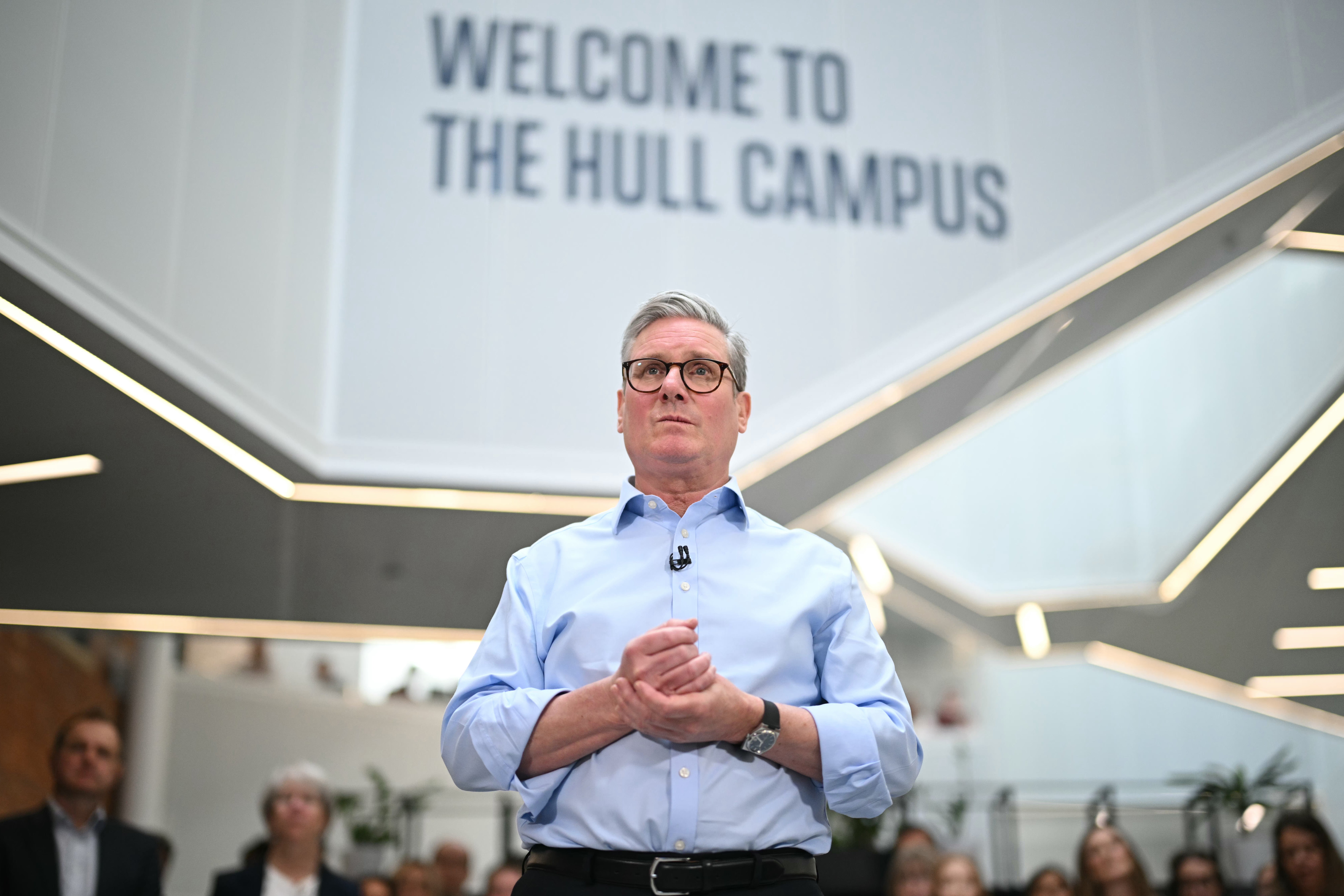 Sir Keir Starmer said the axing of NHS England will increase efficiency in the health service (Oli Scarff/PA)