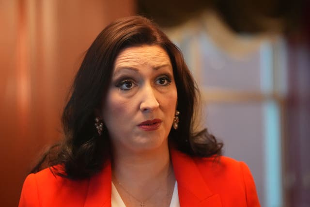 Emma Little-Pengelly at the Northern Ireland Bureau breakfast in Washington DC (Niall Carson/PA)