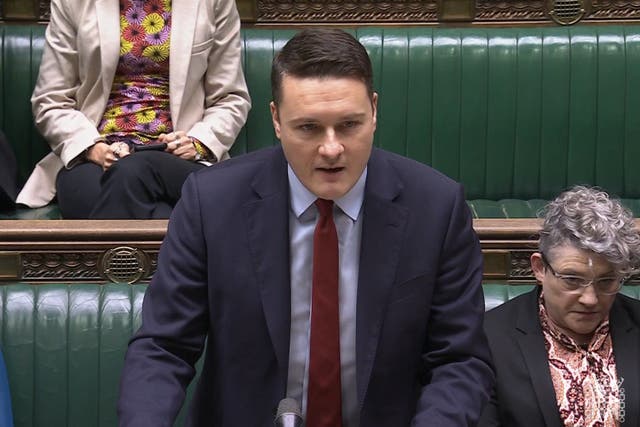 Health Secretary Wes Streeting (House of Commons/PA)