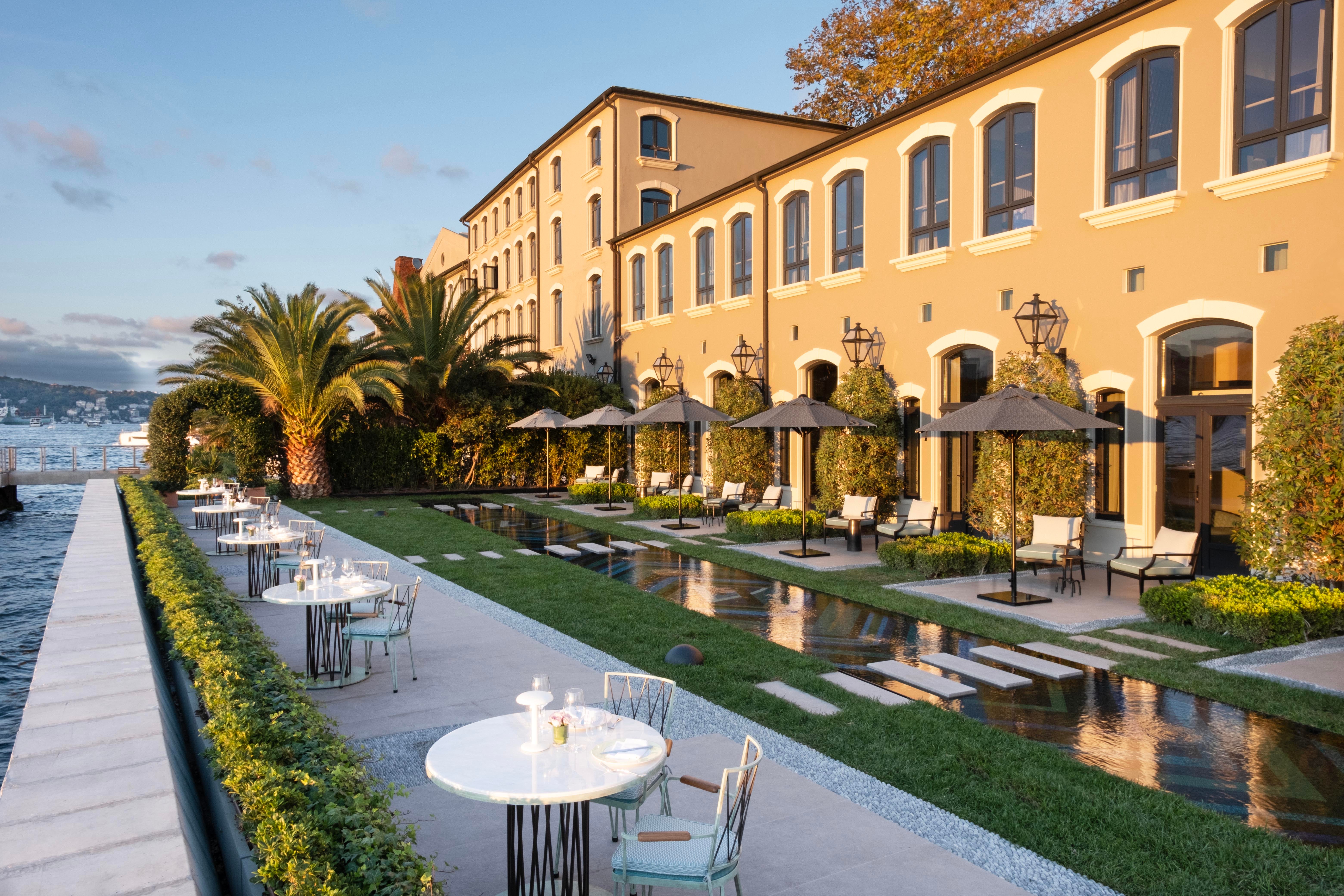 Sip a pre-dinner drink on Vakko’s sun-catching terrace